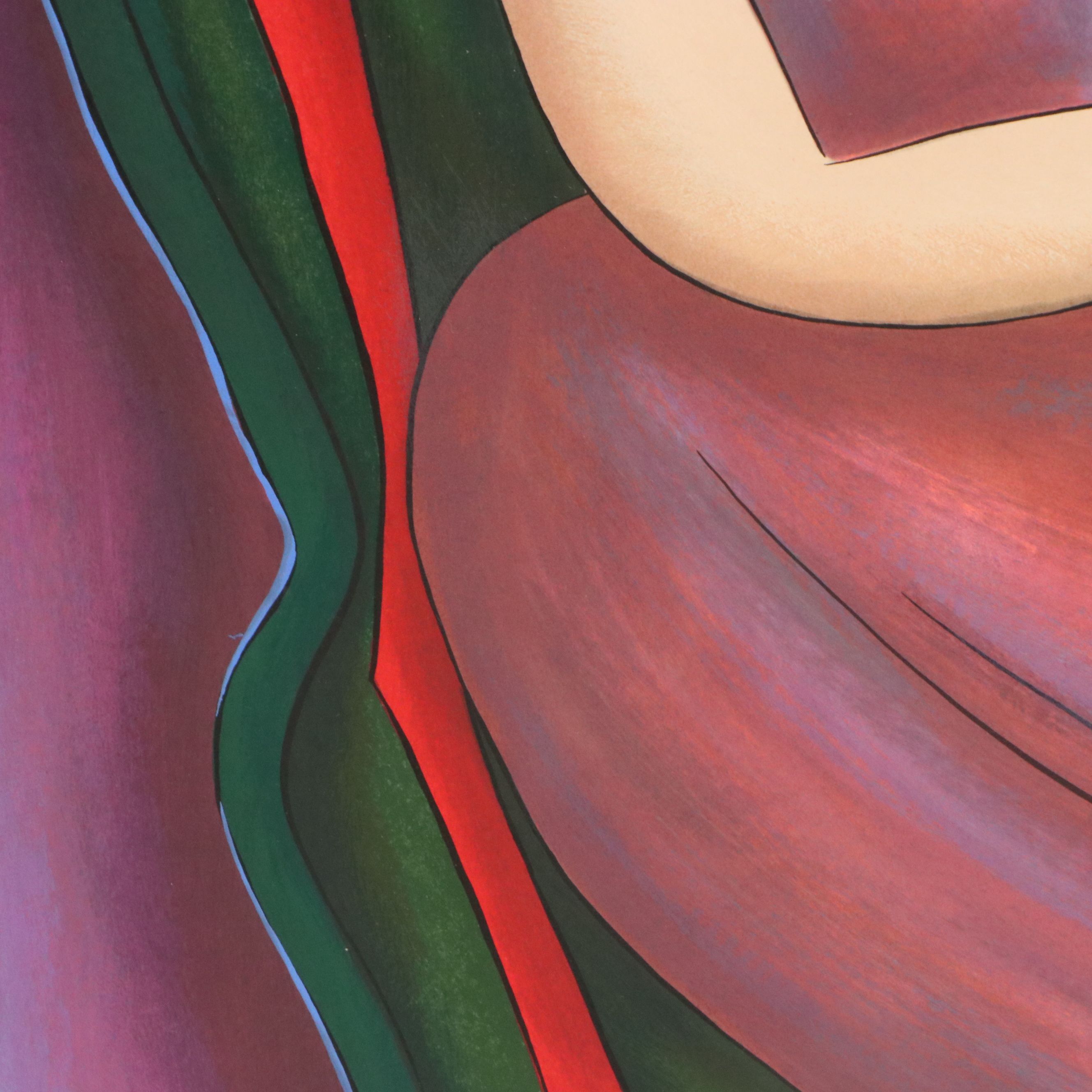 Linda Le Kinff Serigraph "Clothilde et Son Chapeau," 2010