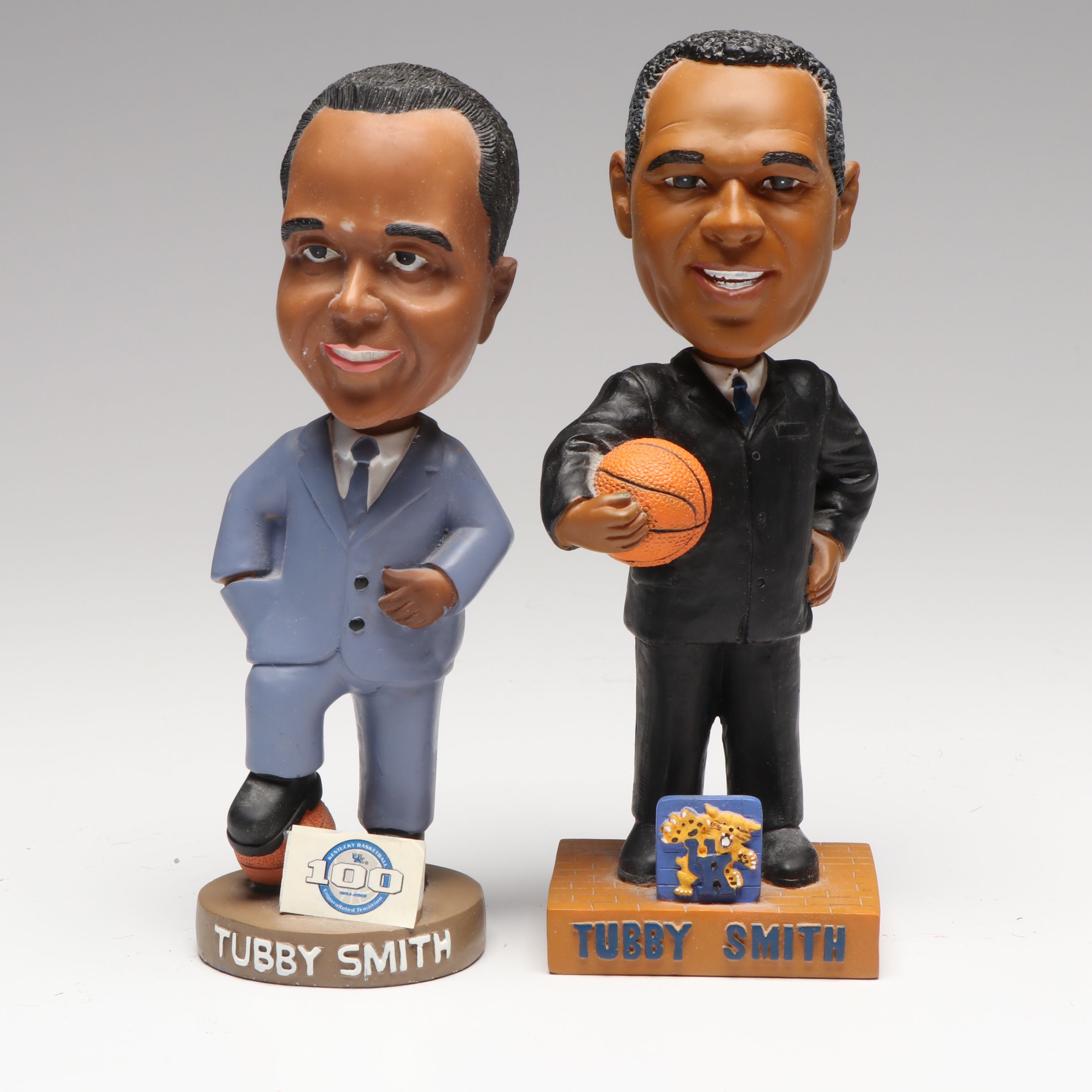 University of Kentucky Hand-Painted Porcelain Wildcat with More Bobbleheads
