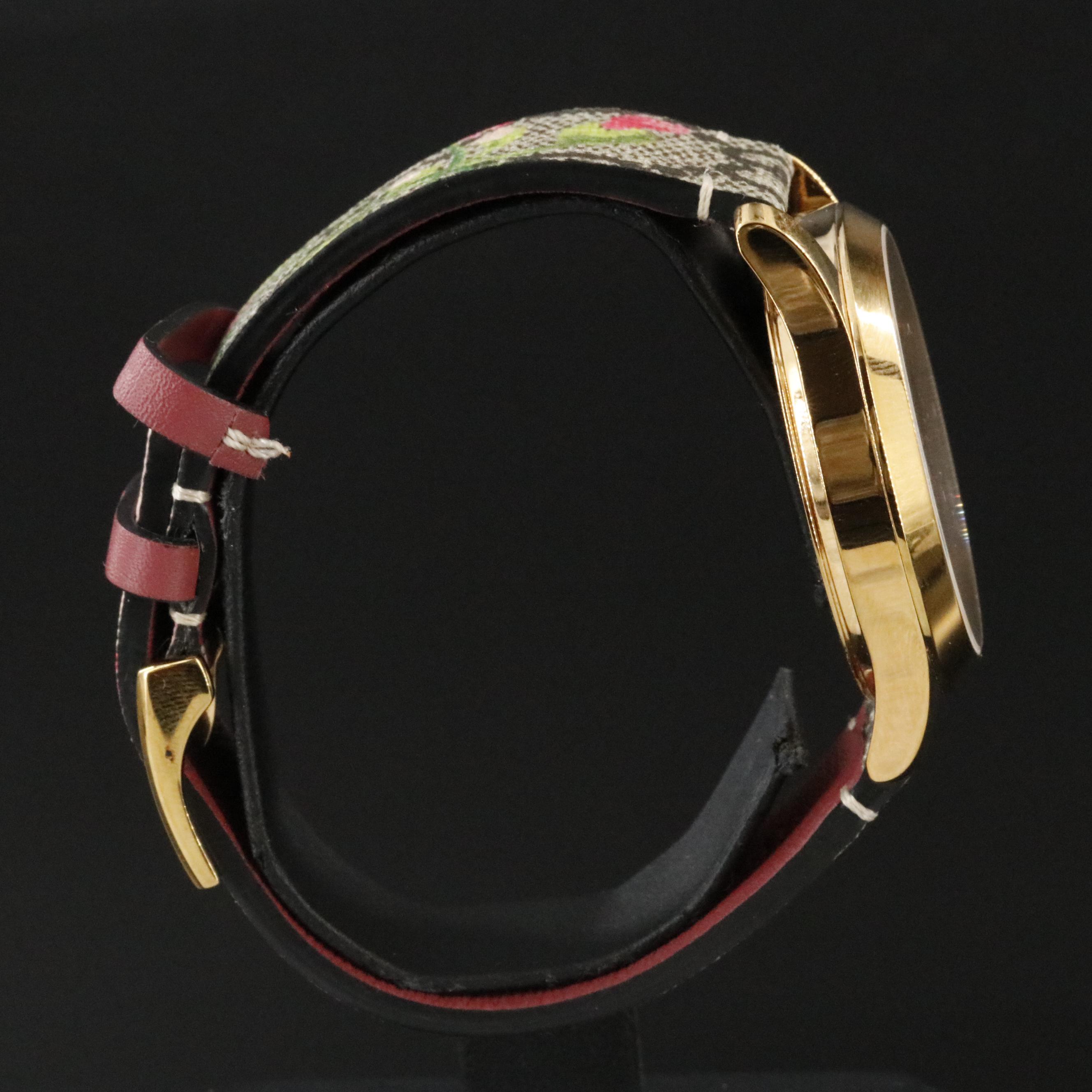 Gucci Timeless GG Flower Style Quartz Watch