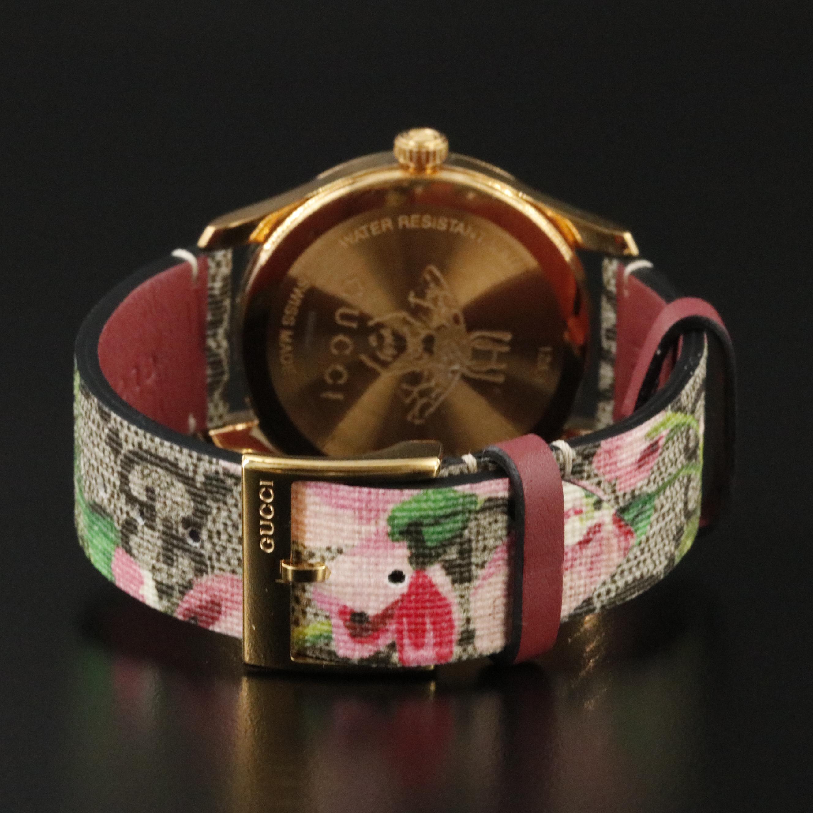 Gucci Timeless GG Flower Style Quartz Watch