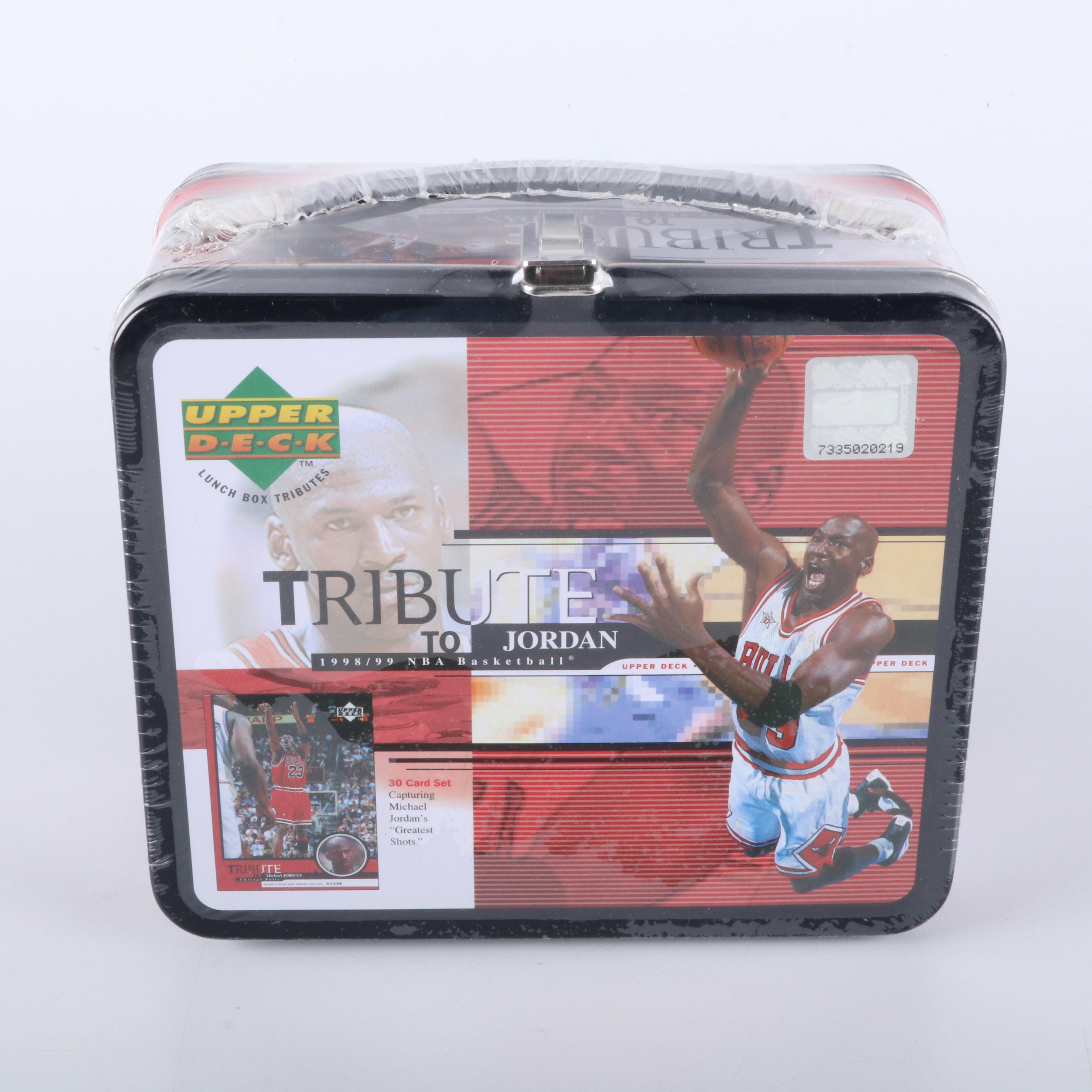 Sealed 1998-99 Upper Deck Michael Jordan Basketball Card Set with Lunch Box