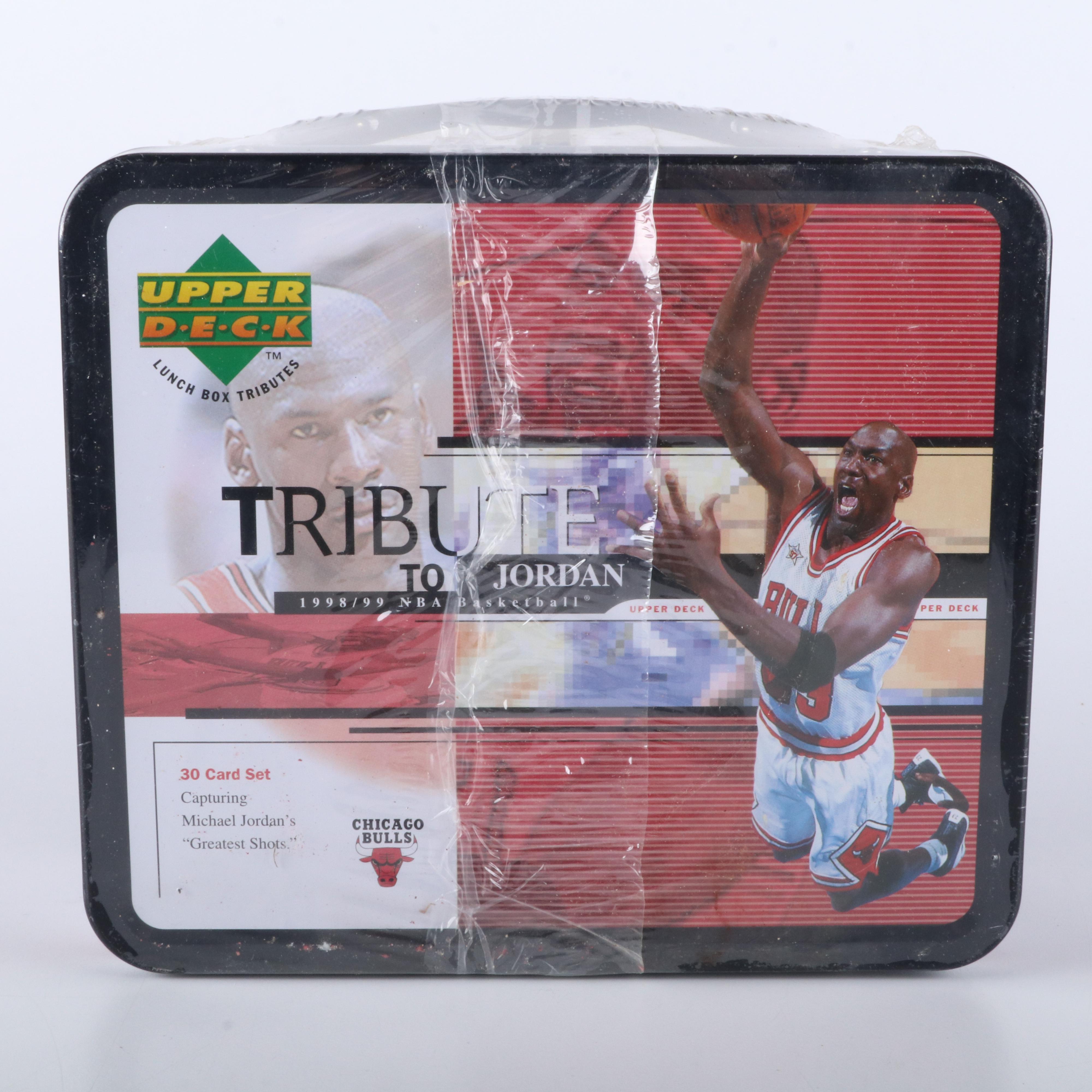 Sealed 1998-99 Upper Deck Michael Jordan Basketball Card Set with Lunch Box
