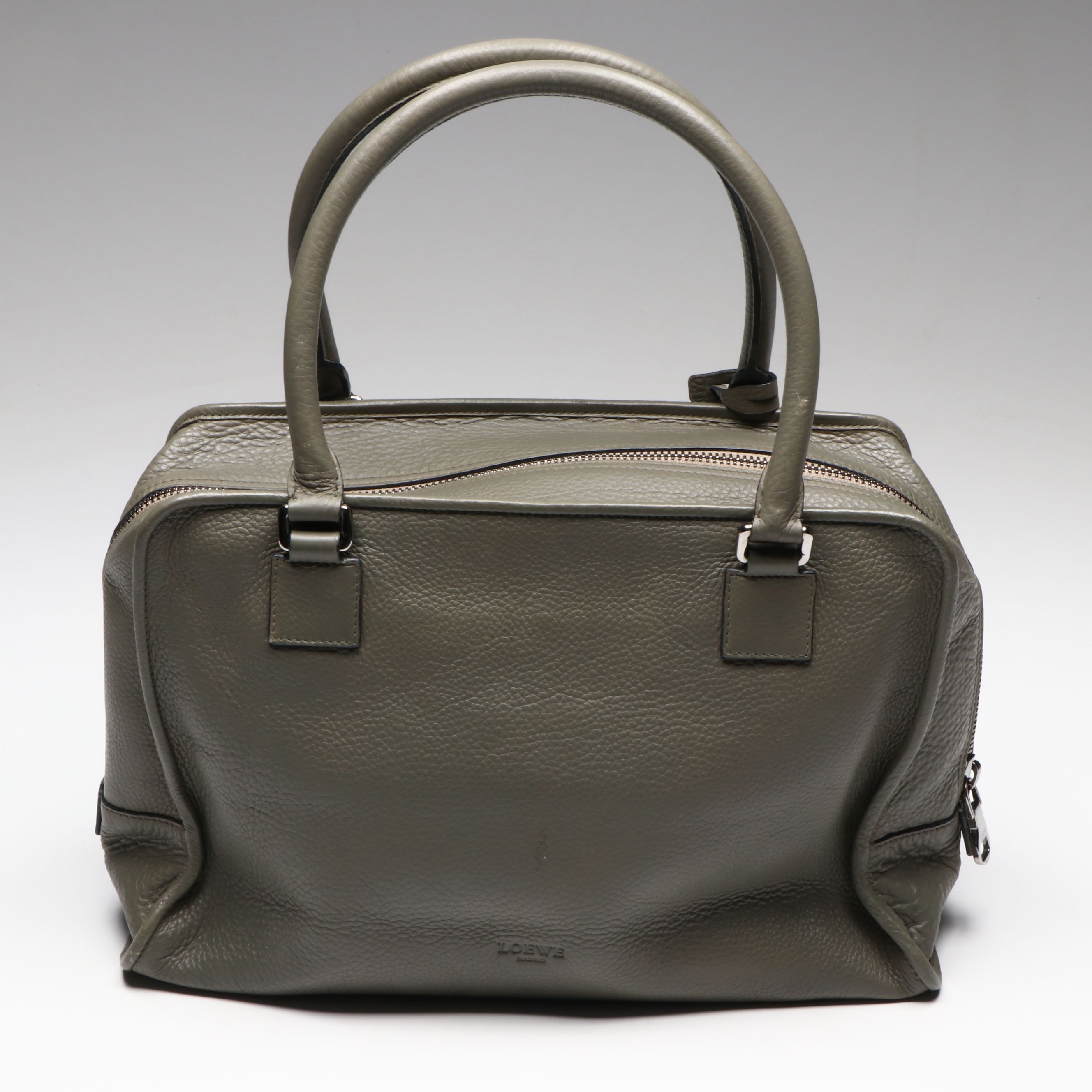 Loewe Amazona Handbag in Khaki Leather