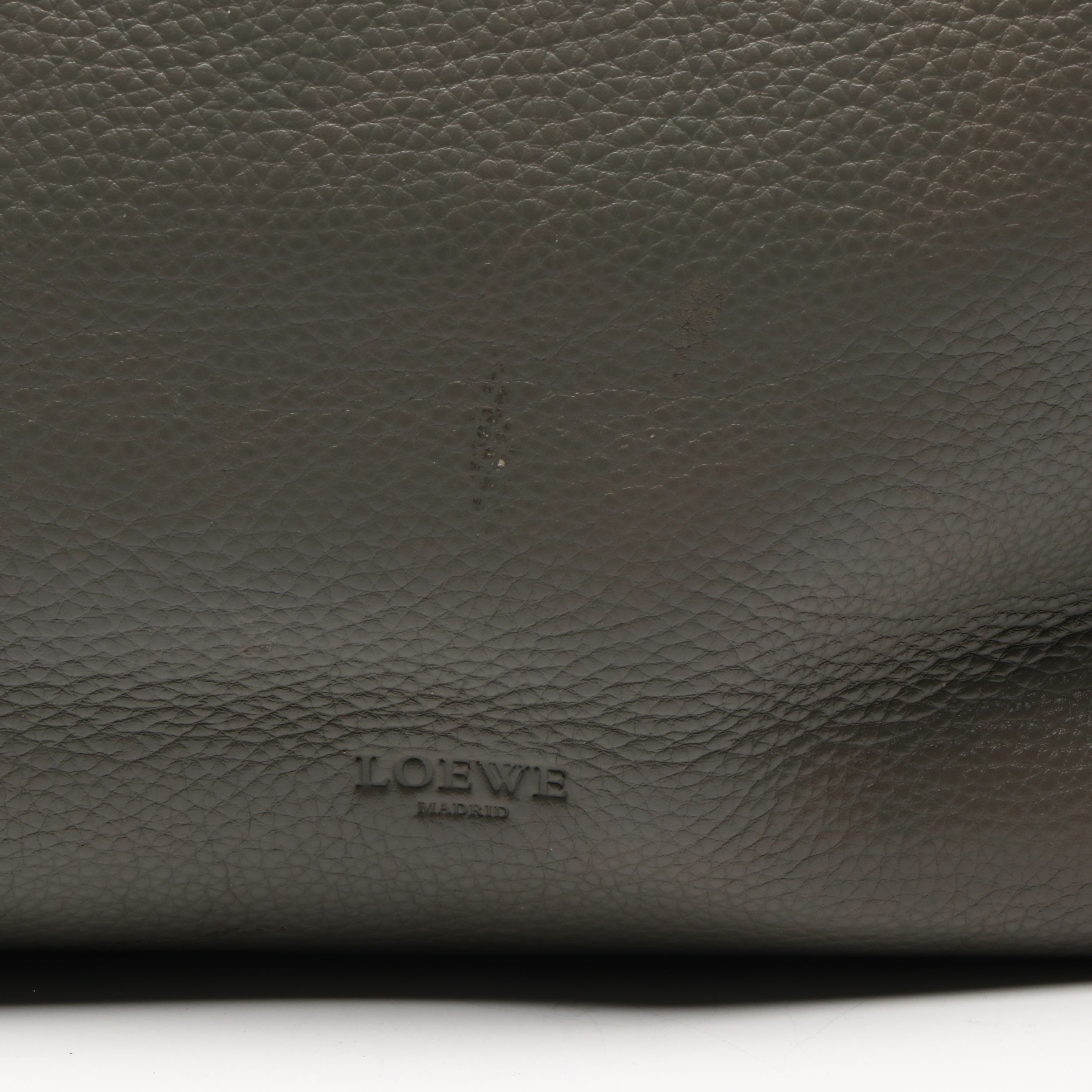 Loewe Amazona Handbag in Khaki Leather