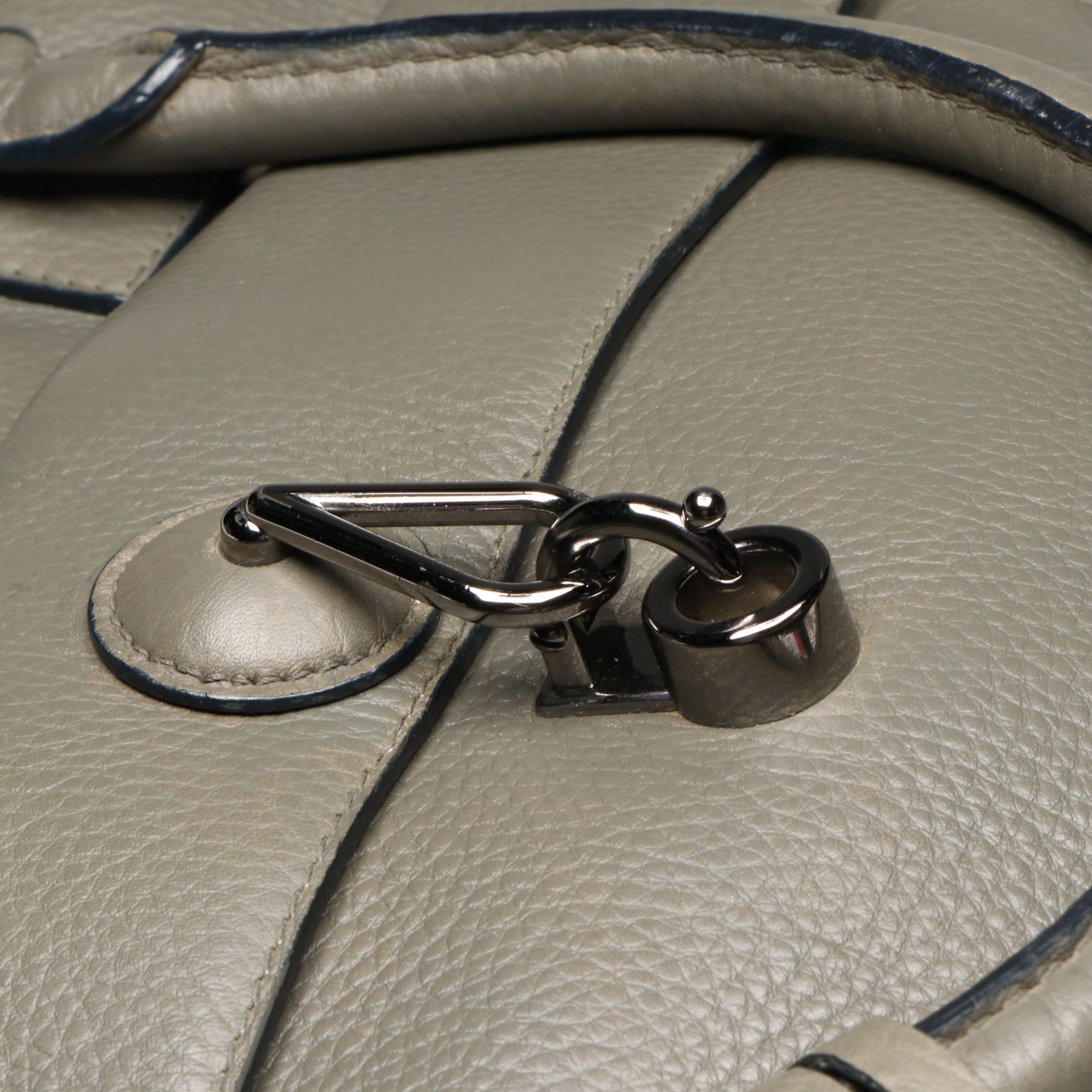 Loewe Amazona Handbag in Khaki Leather