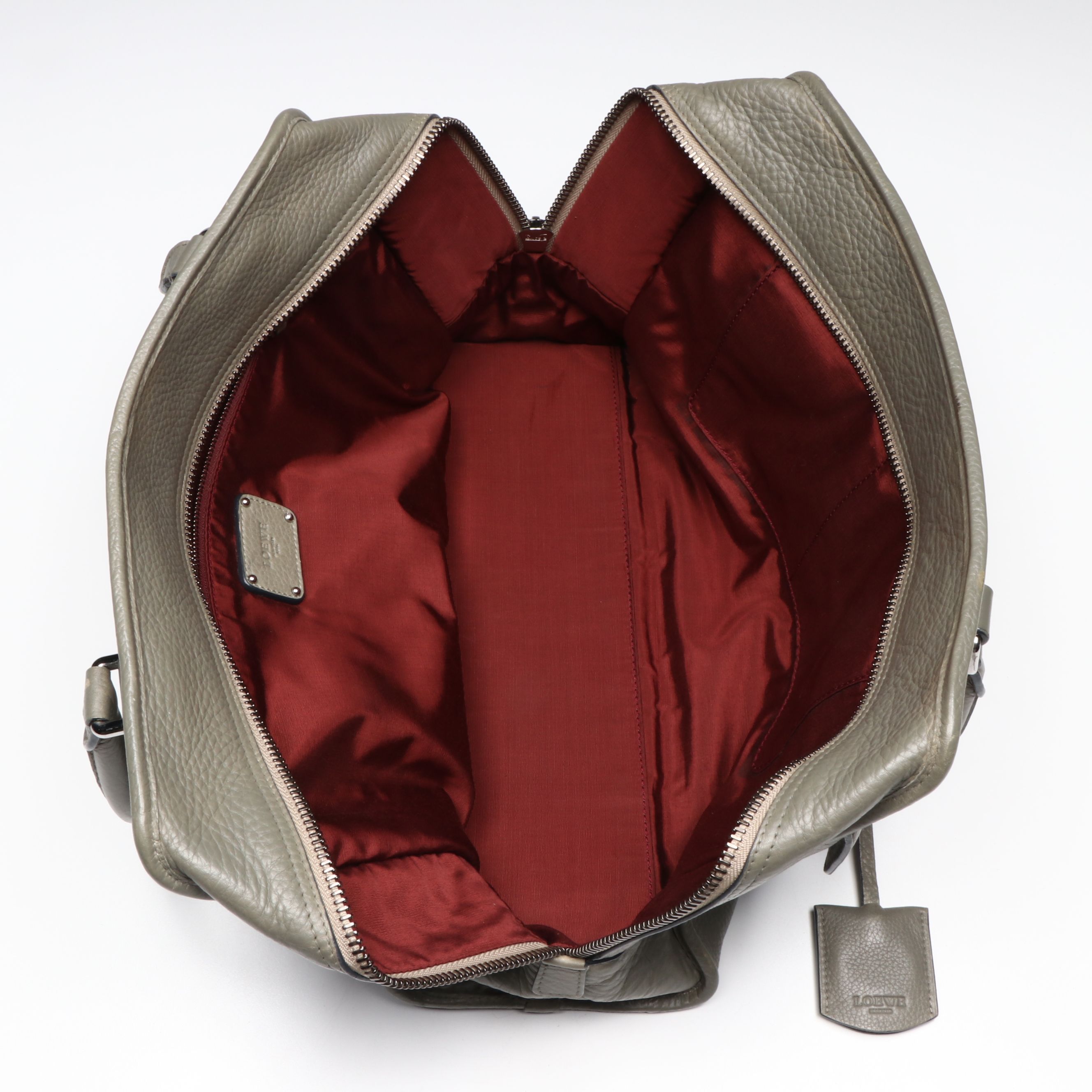 Loewe Amazona Handbag in Khaki Leather