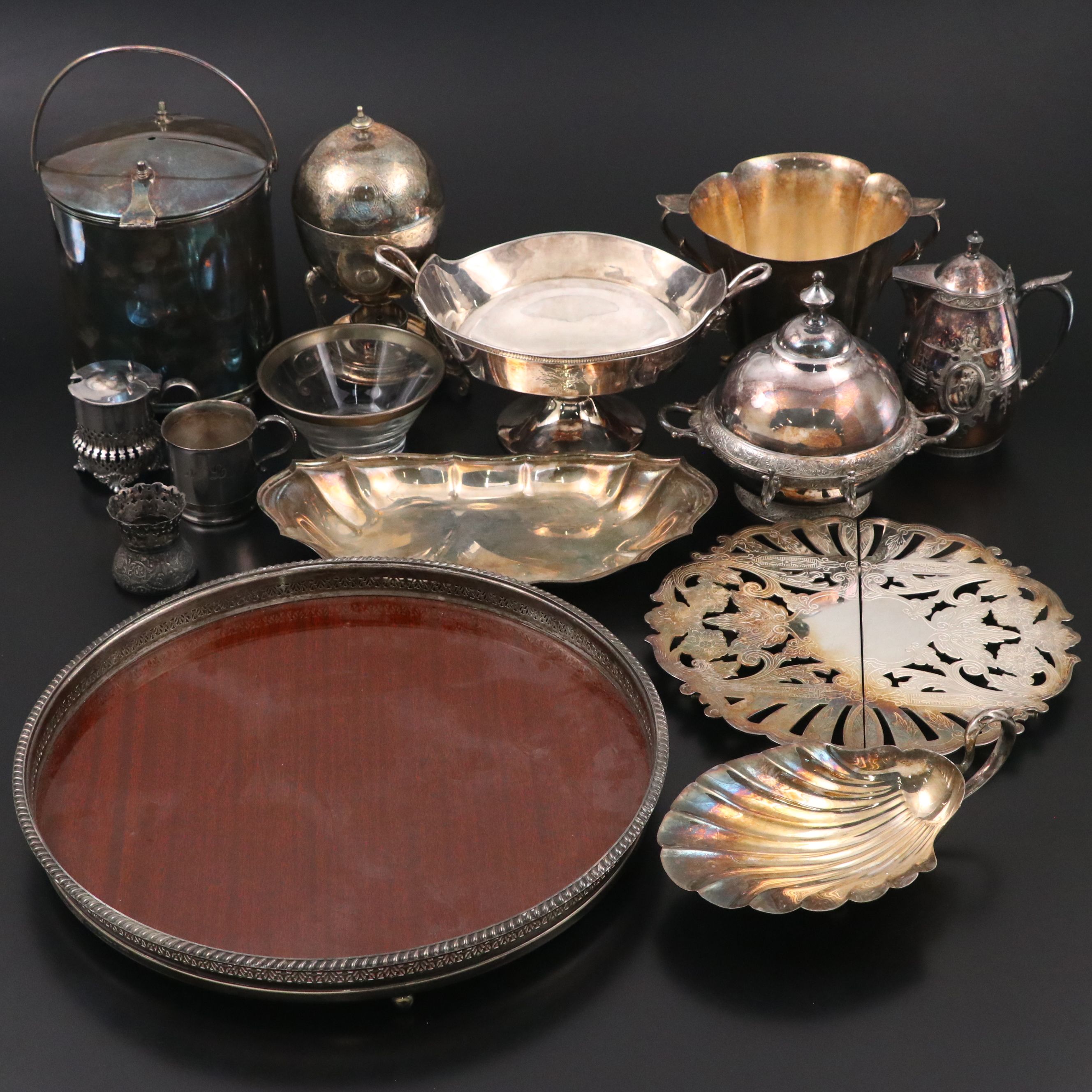 Queen City Silver Co, Meriden and Other Vintage American Silver Plate Serveware
