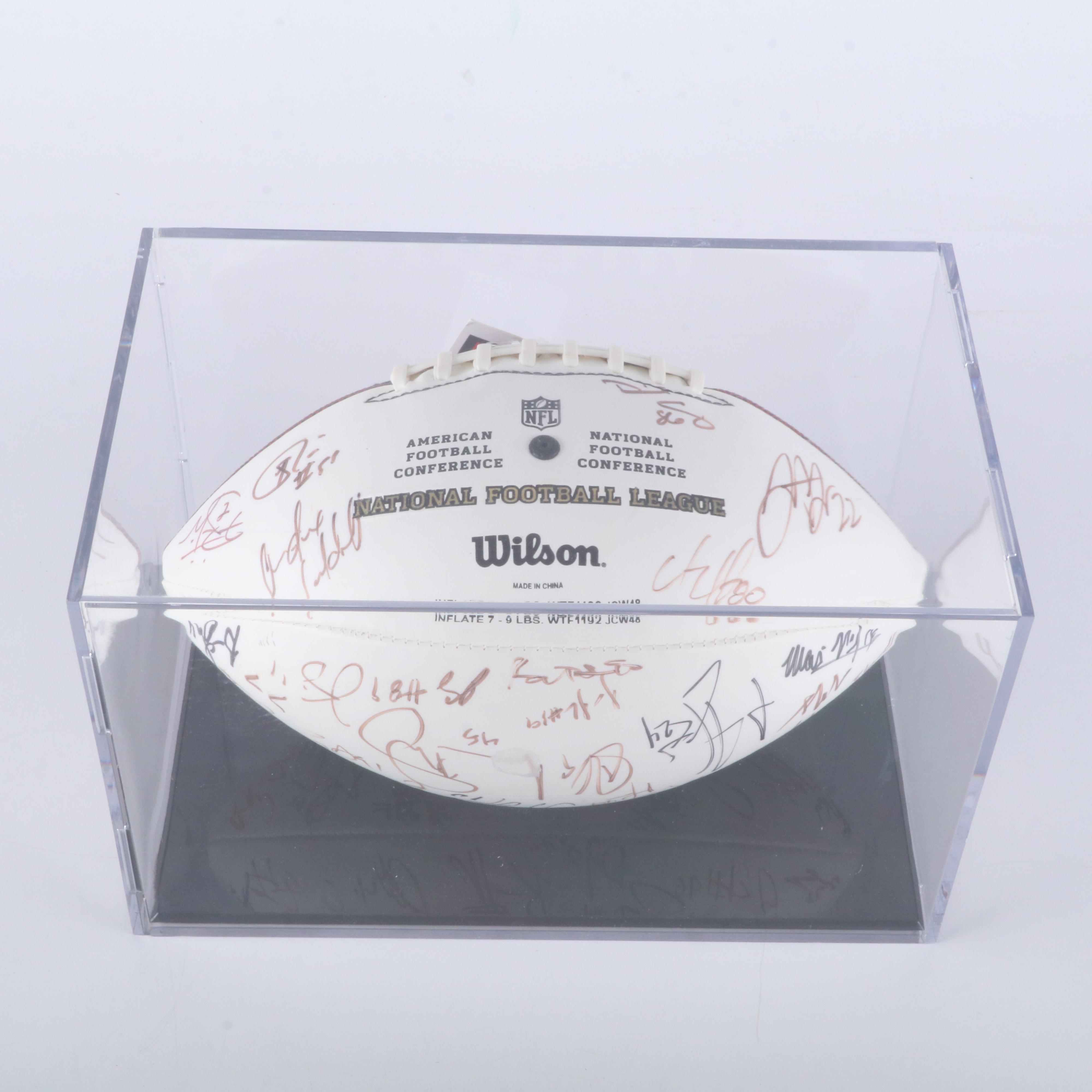 2008 Cincinnati Bengals Team Signed Football Featuring Carson Palmer and More