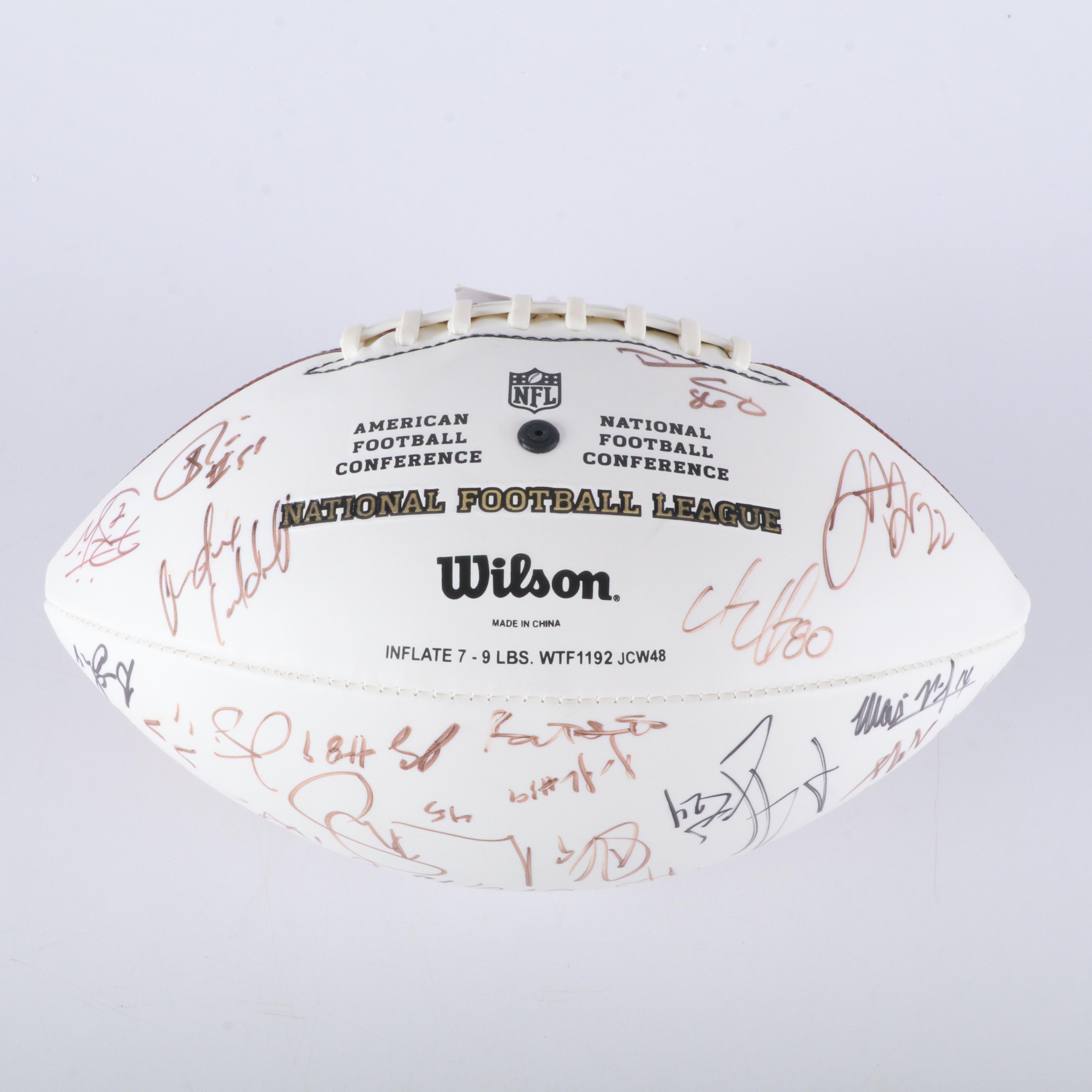 2008 Cincinnati Bengals Team Signed Football Featuring Carson Palmer and More