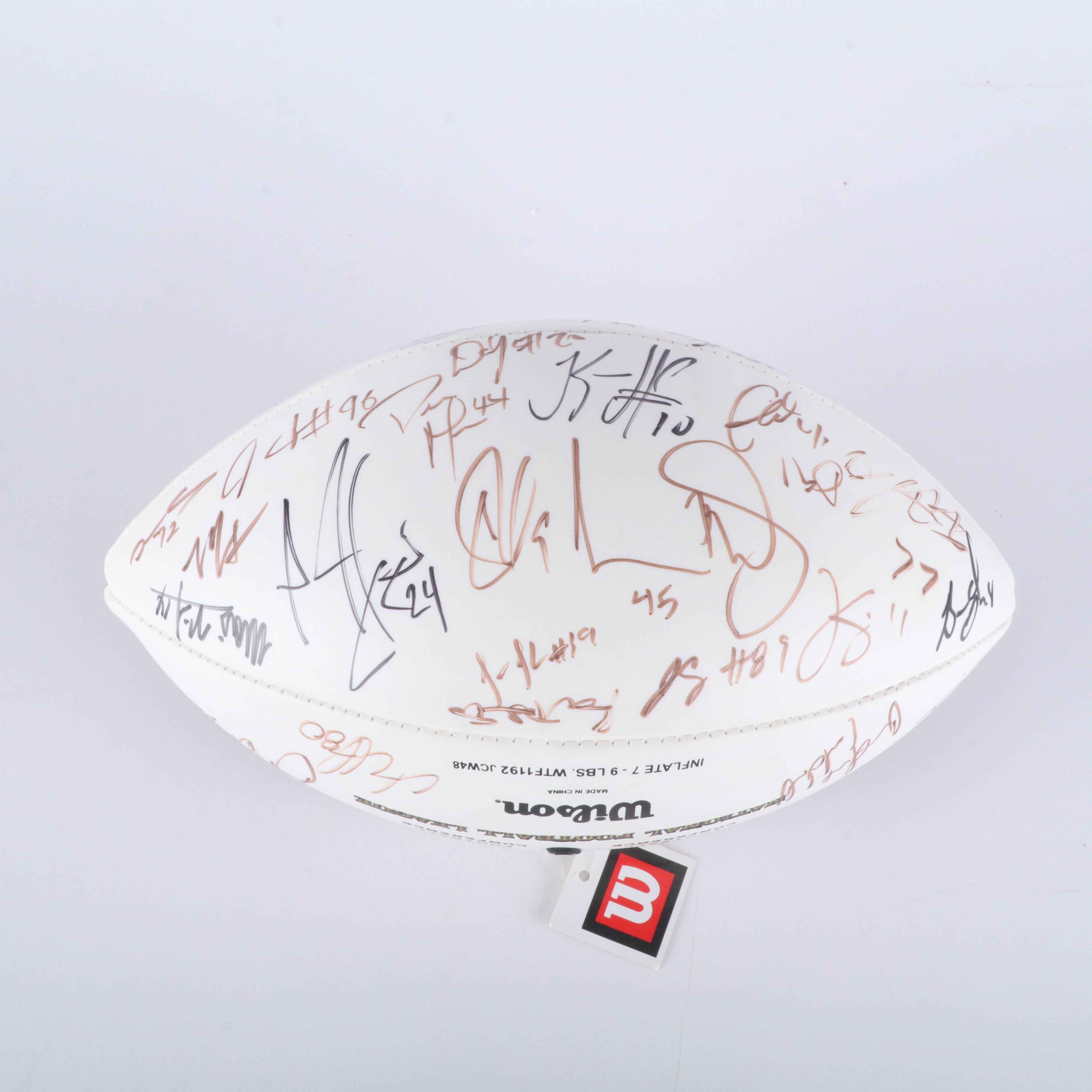 2008 Cincinnati Bengals Team Signed Football Featuring Carson Palmer and More