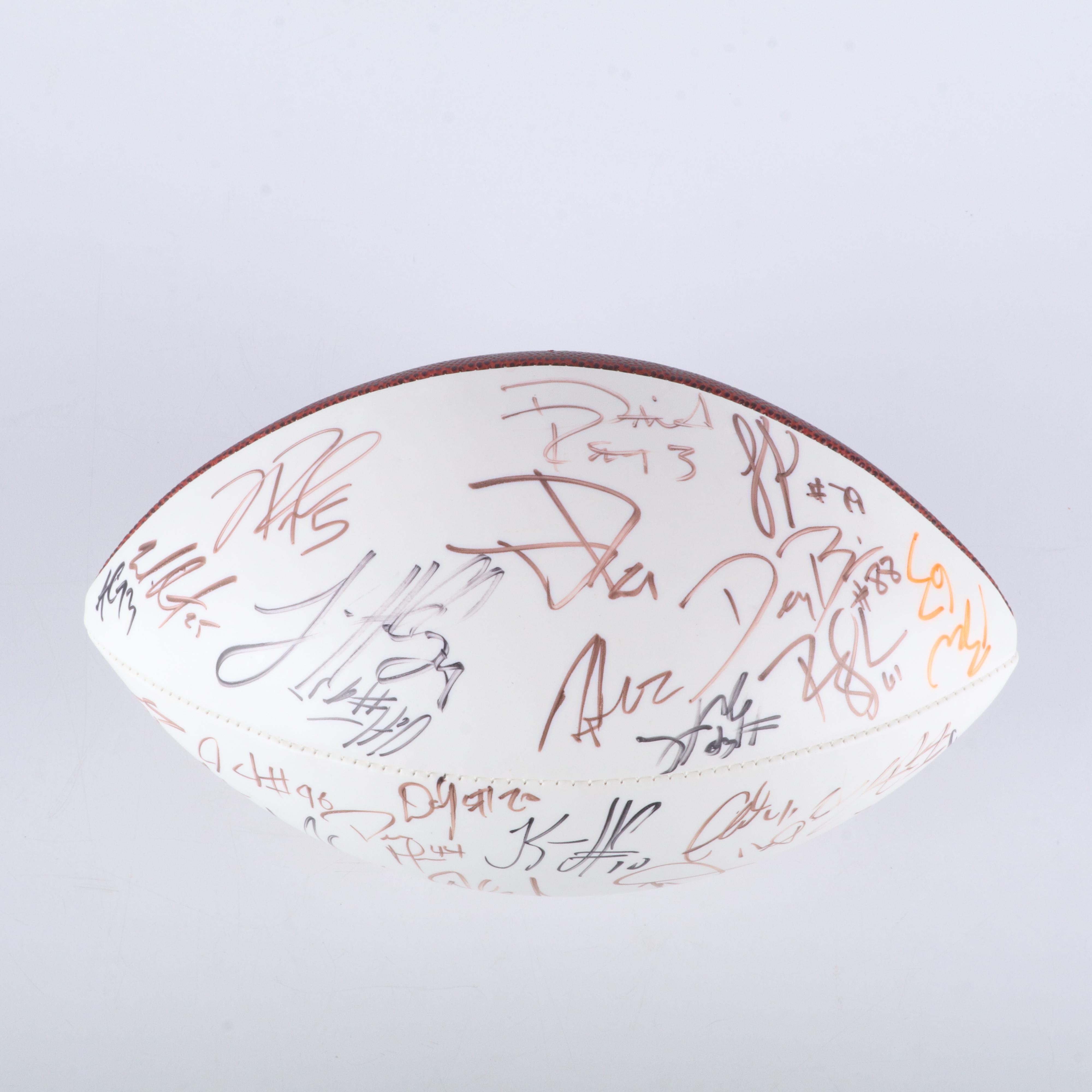 2008 Cincinnati Bengals Team Signed Football Featuring Carson Palmer and More