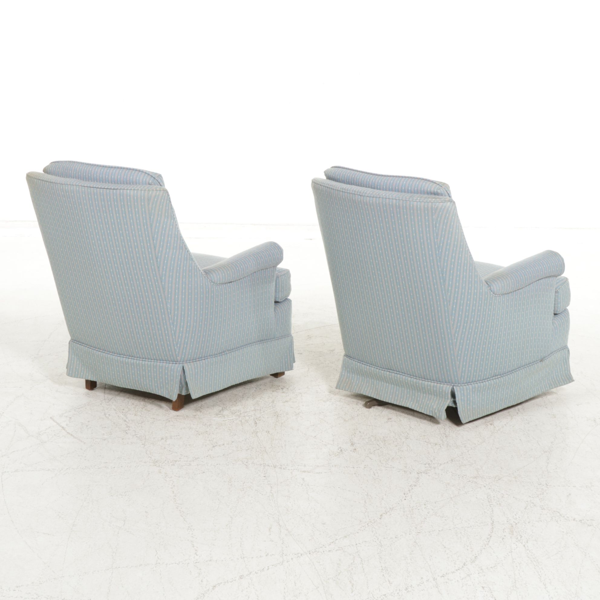 King Hickory "Palmer House" Upholstered Armchair and Swivel Chair