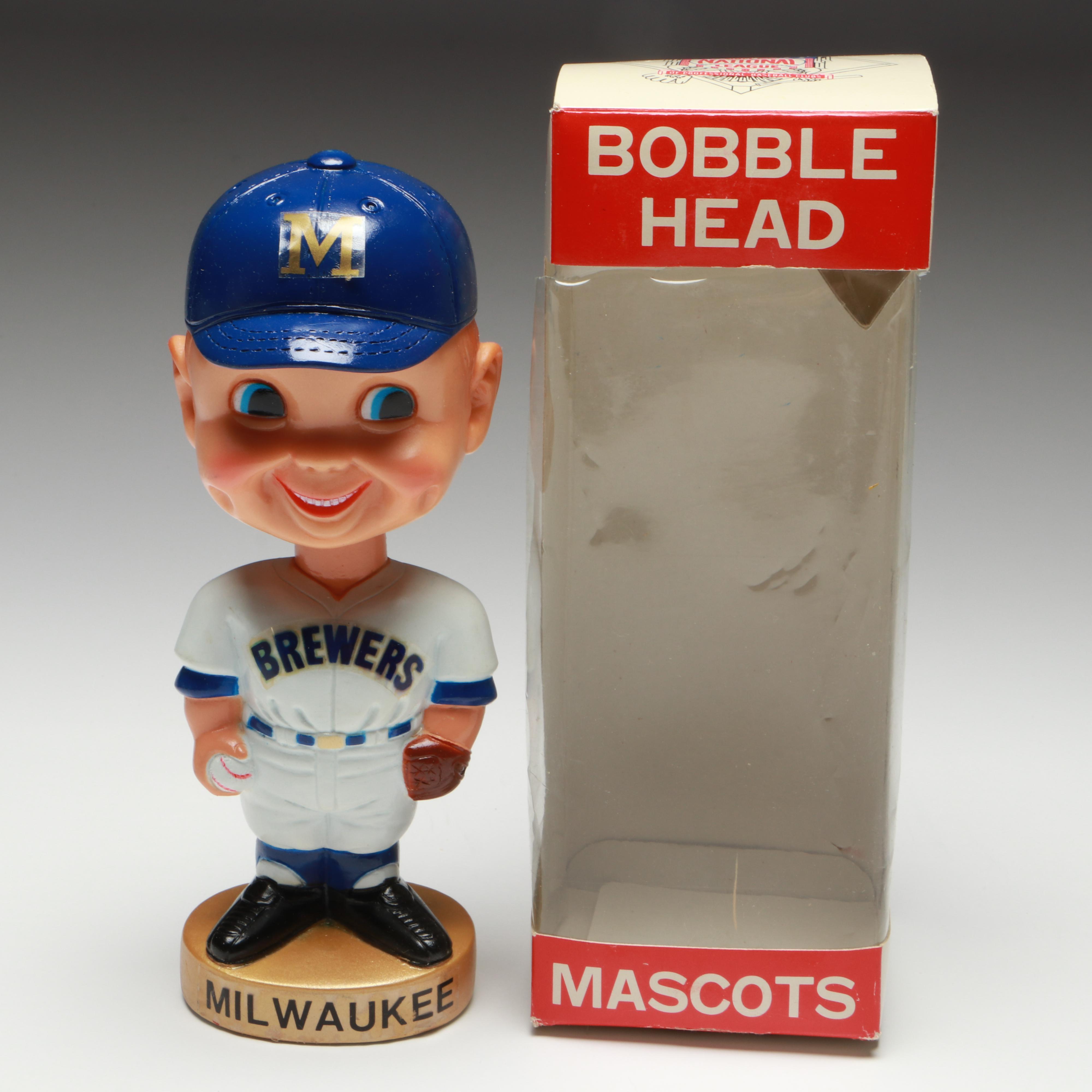 American League Milwaukee Brewers Bobblehead Mascot, Vintage
