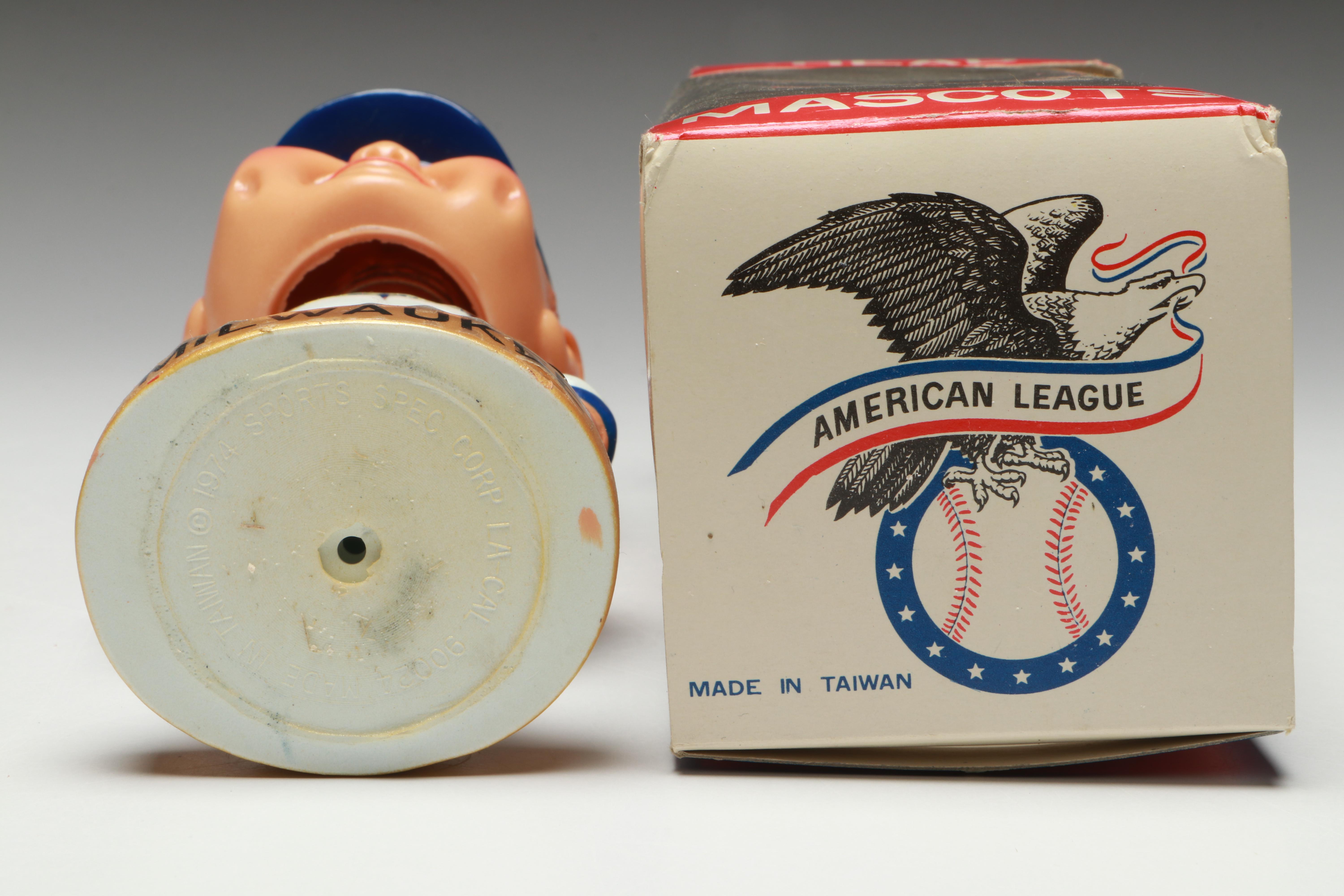 American League Milwaukee Brewers Bobblehead Mascot, Vintage
