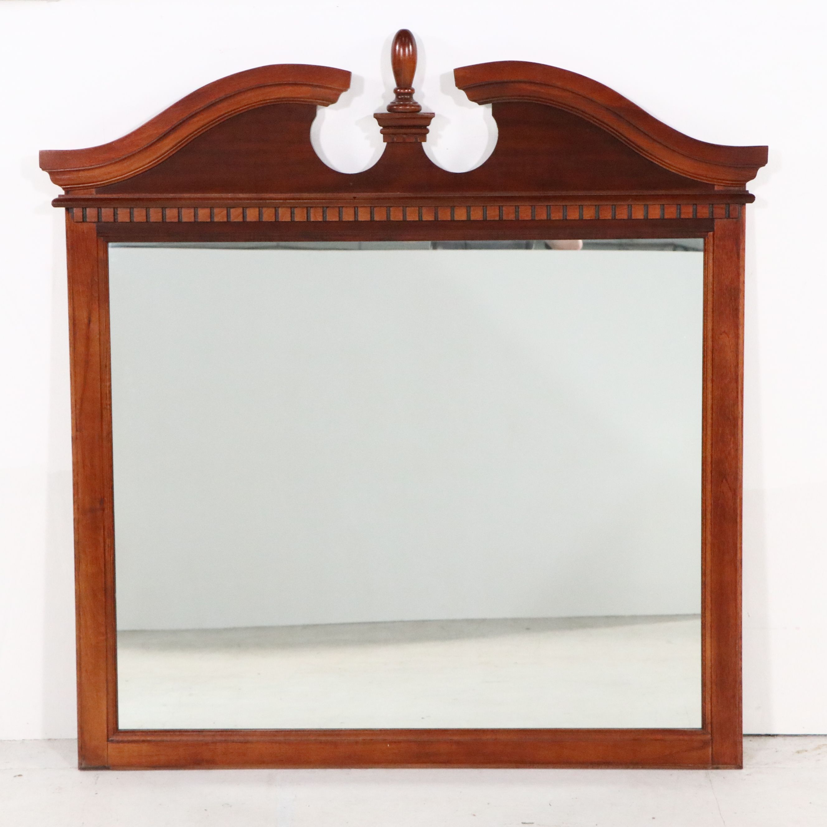 Federal Style Cherry Dresser with Mirror, Late 20th Century
