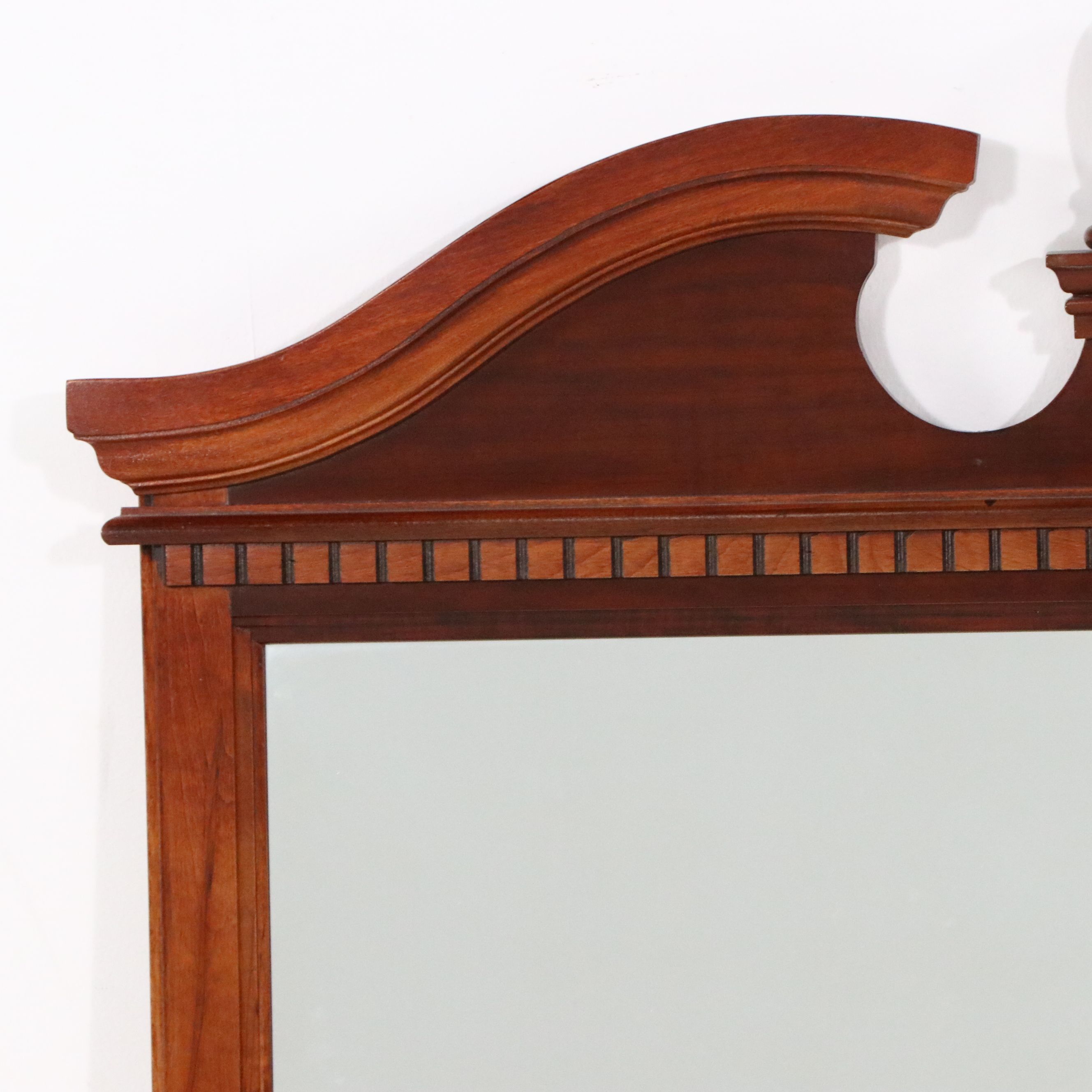 Federal Style Cherry Dresser with Mirror, Late 20th Century