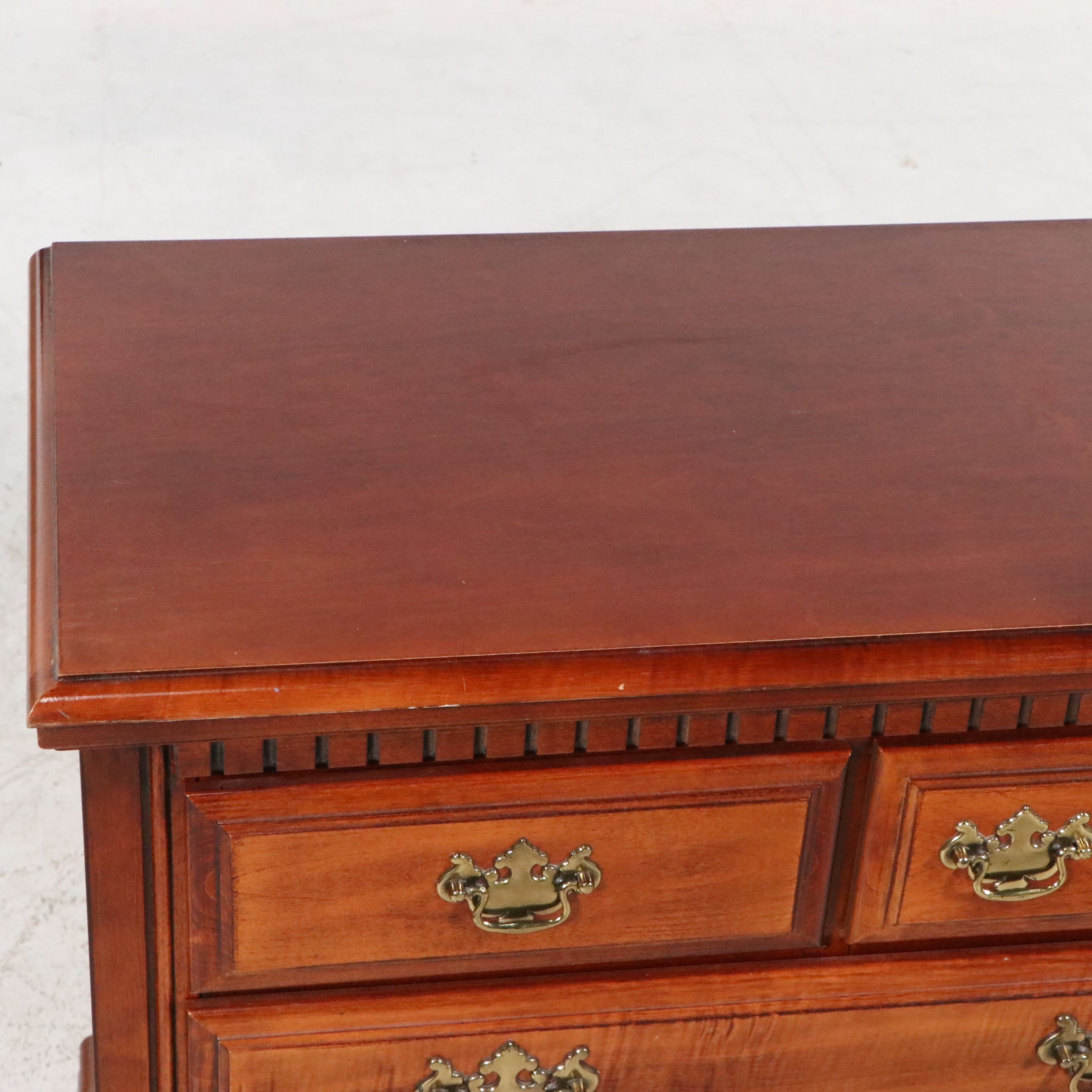Federal Style Cherry Dresser with Mirror, Late 20th Century