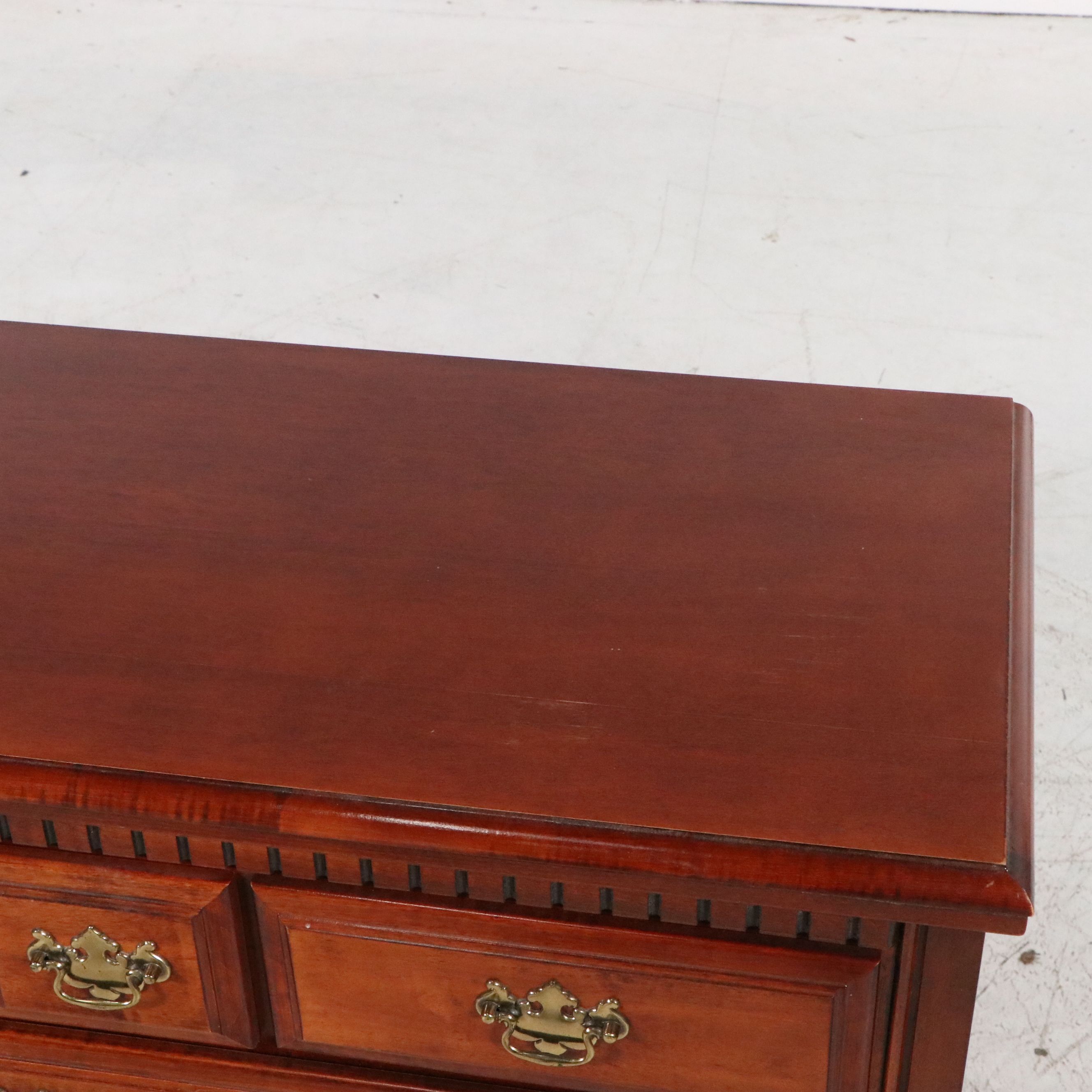 Federal Style Cherry Dresser with Mirror, Late 20th Century