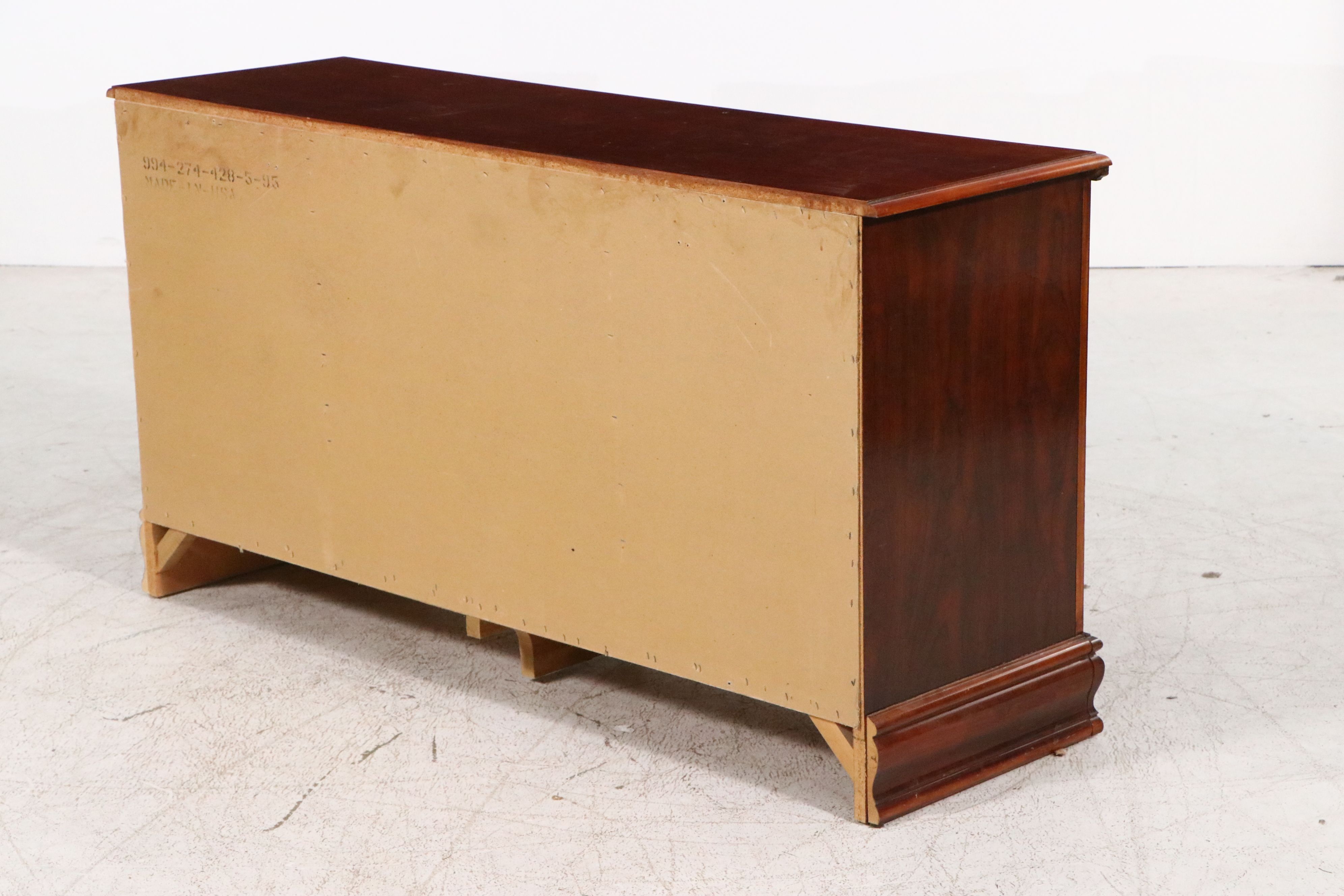 Federal Style Cherry Dresser with Mirror, Late 20th Century