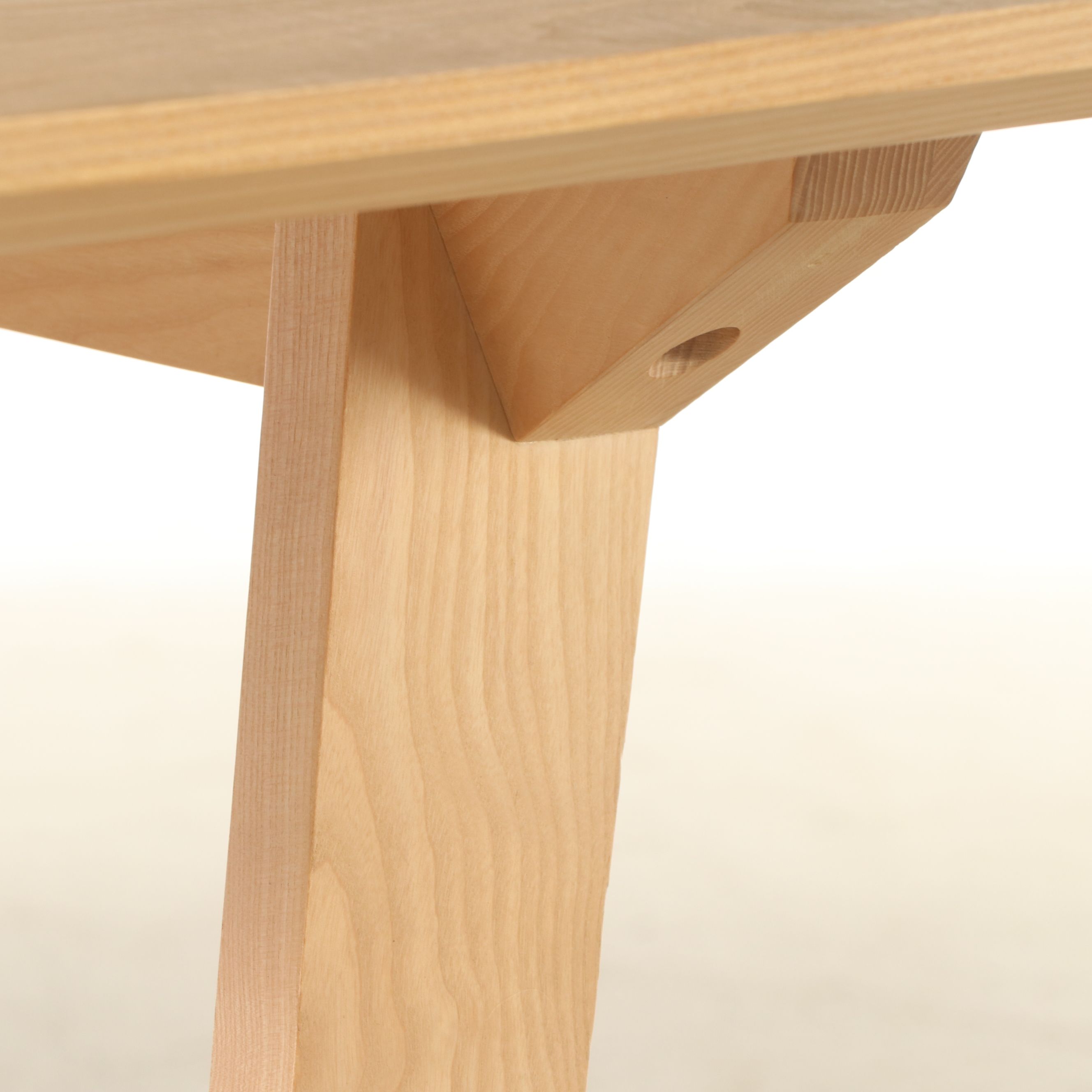 Studioilse for De La Espada "Together" Oak Dining Table and Leather Bench