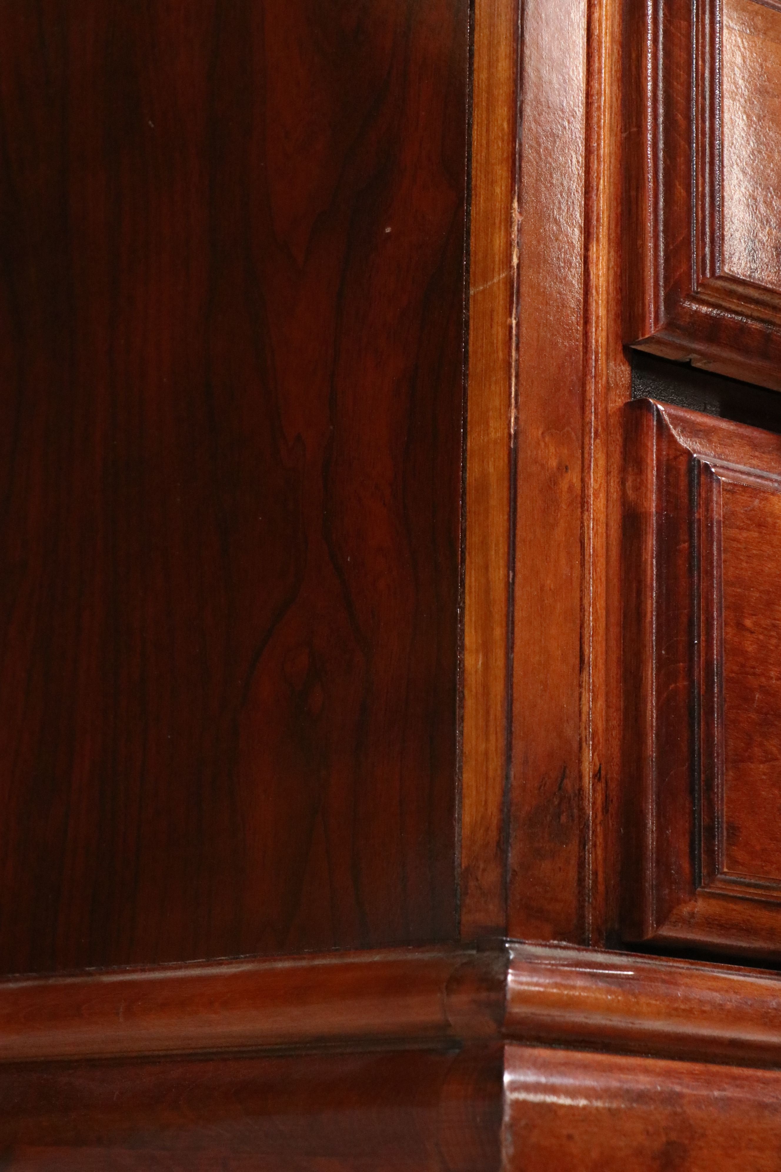 Federal Style Cherry Dresser with Mirror, Late 20th Century