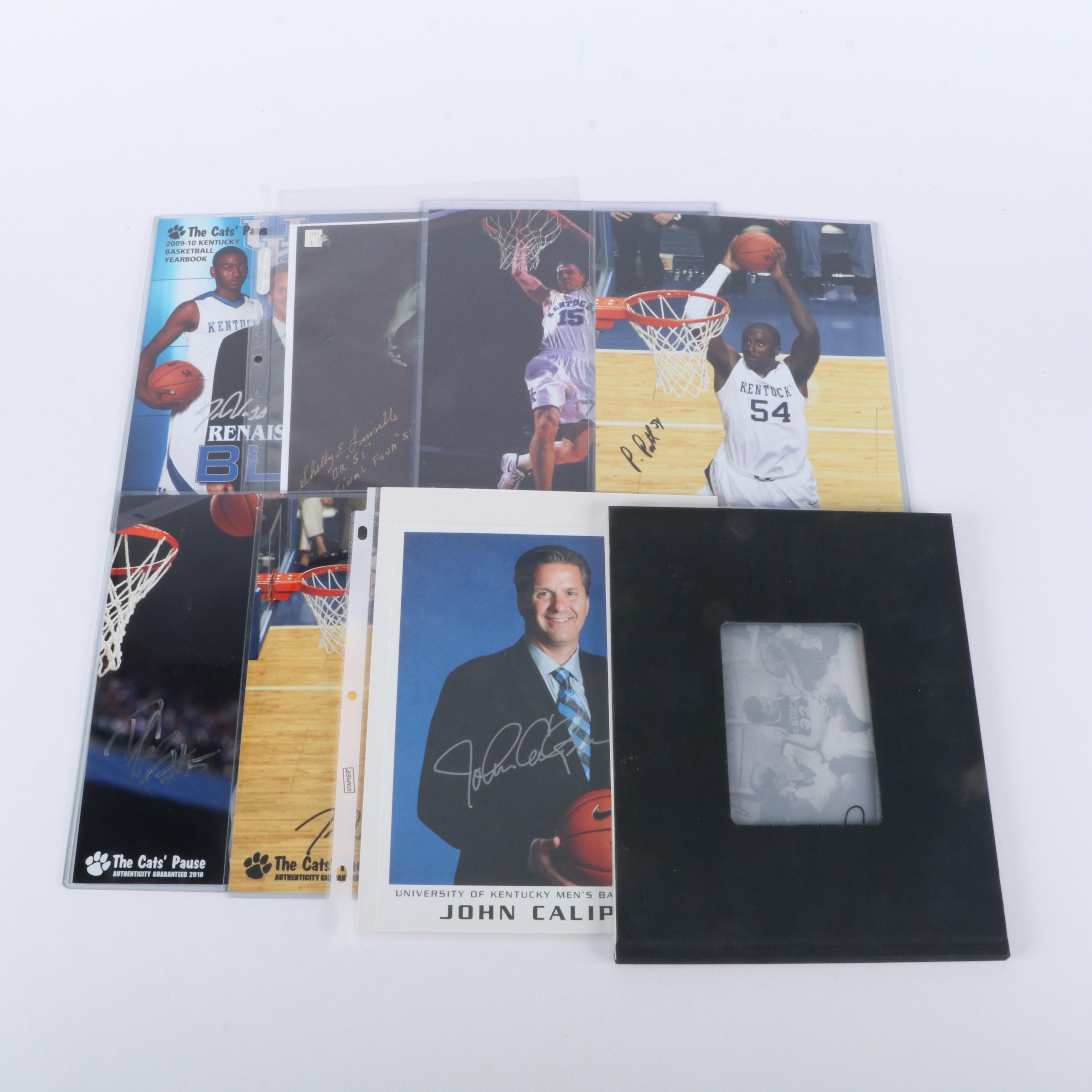 University of Kentucky Signed Basketball Prints Featuring John Calipari and More