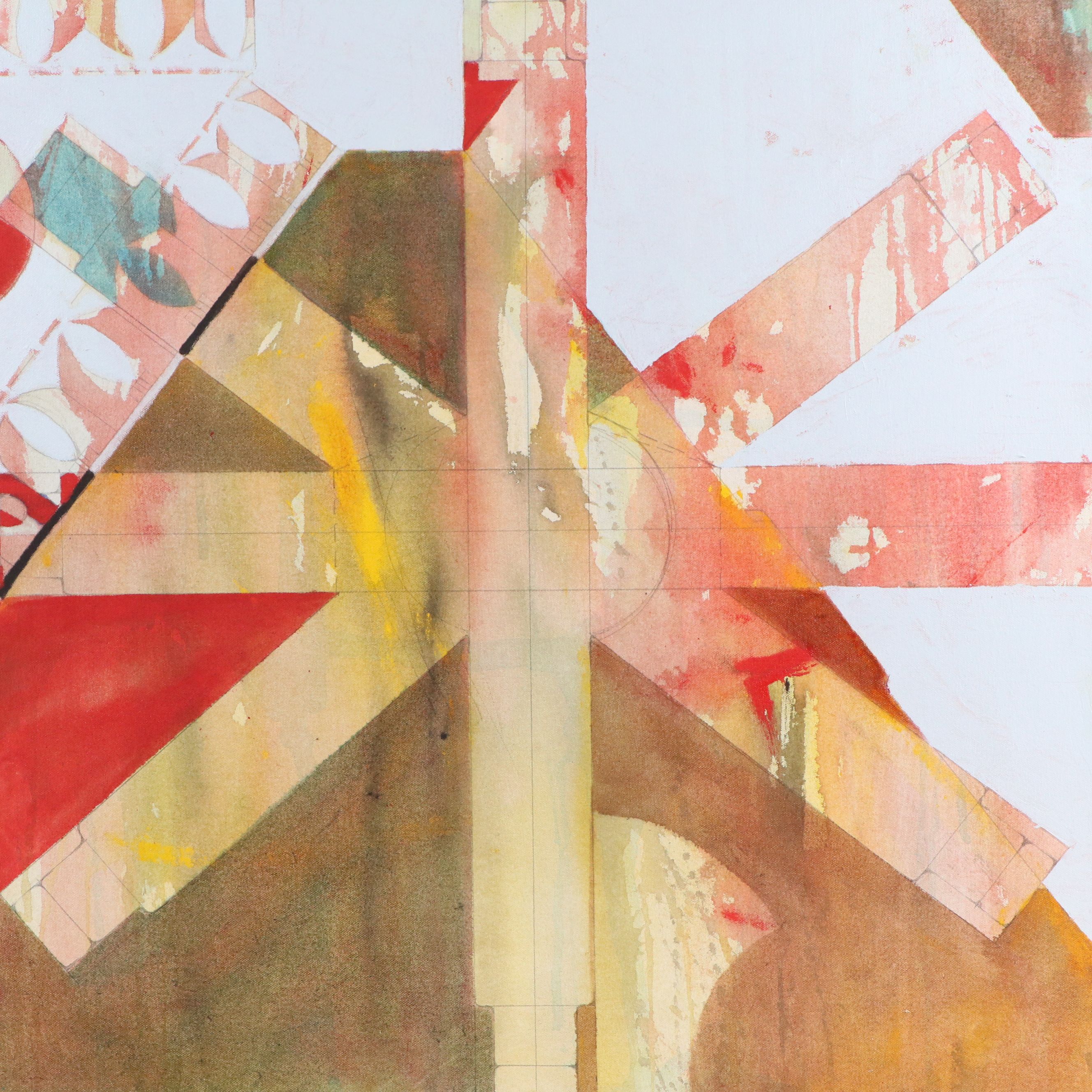 Chris Hoeting Abstract Acrylic Painting, 21st Century