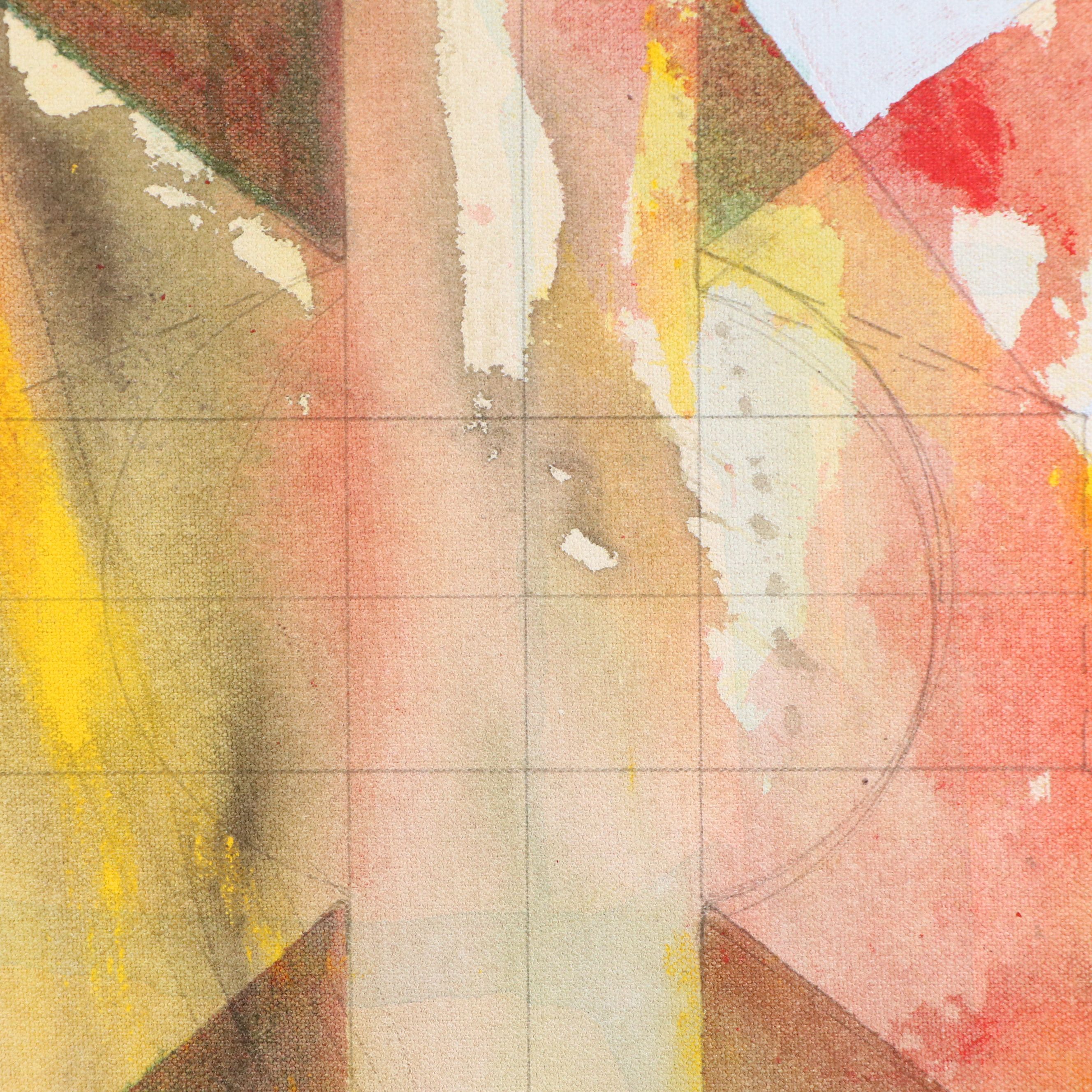 Chris Hoeting Abstract Acrylic Painting, 21st Century