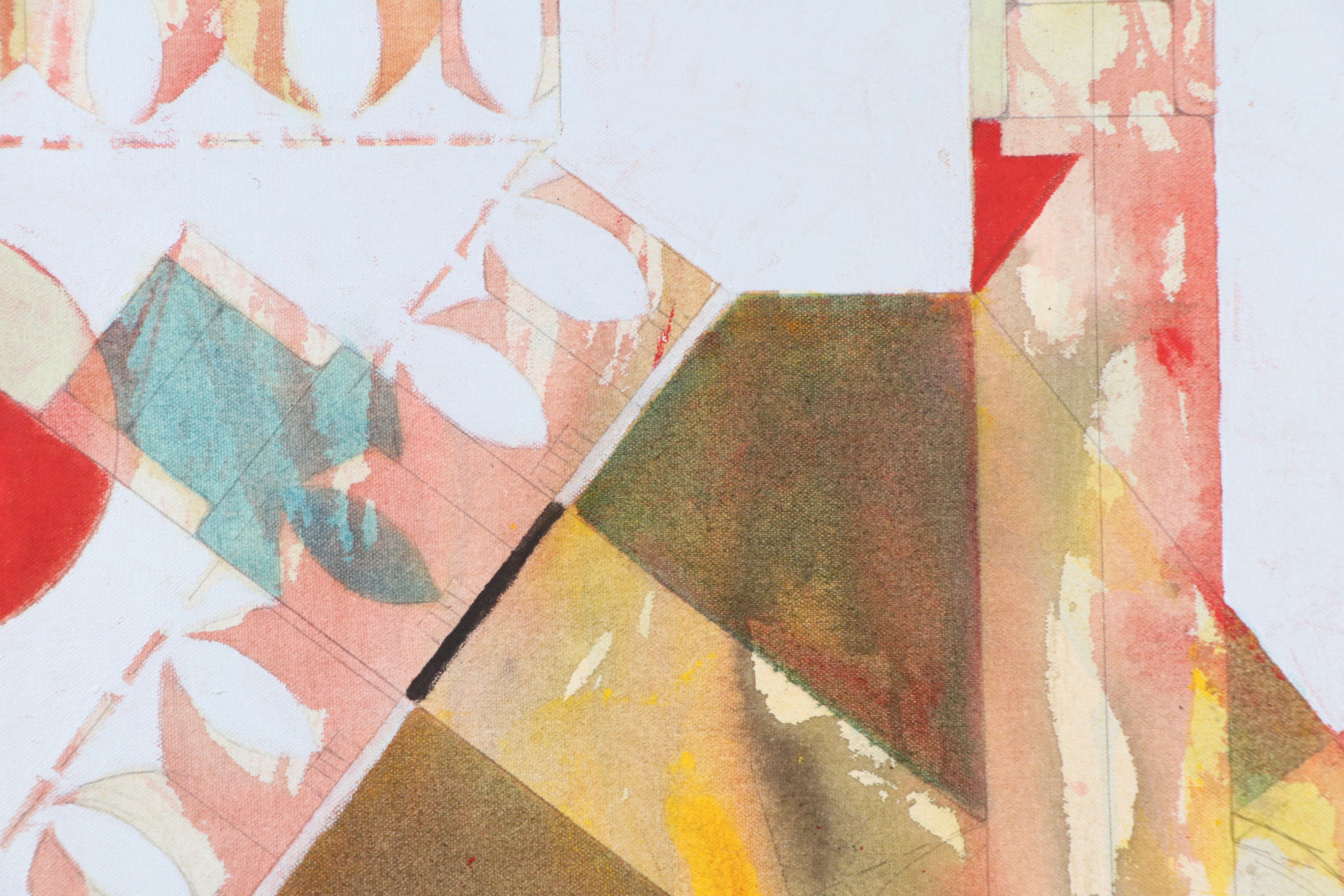 Chris Hoeting Abstract Acrylic Painting, 21st Century