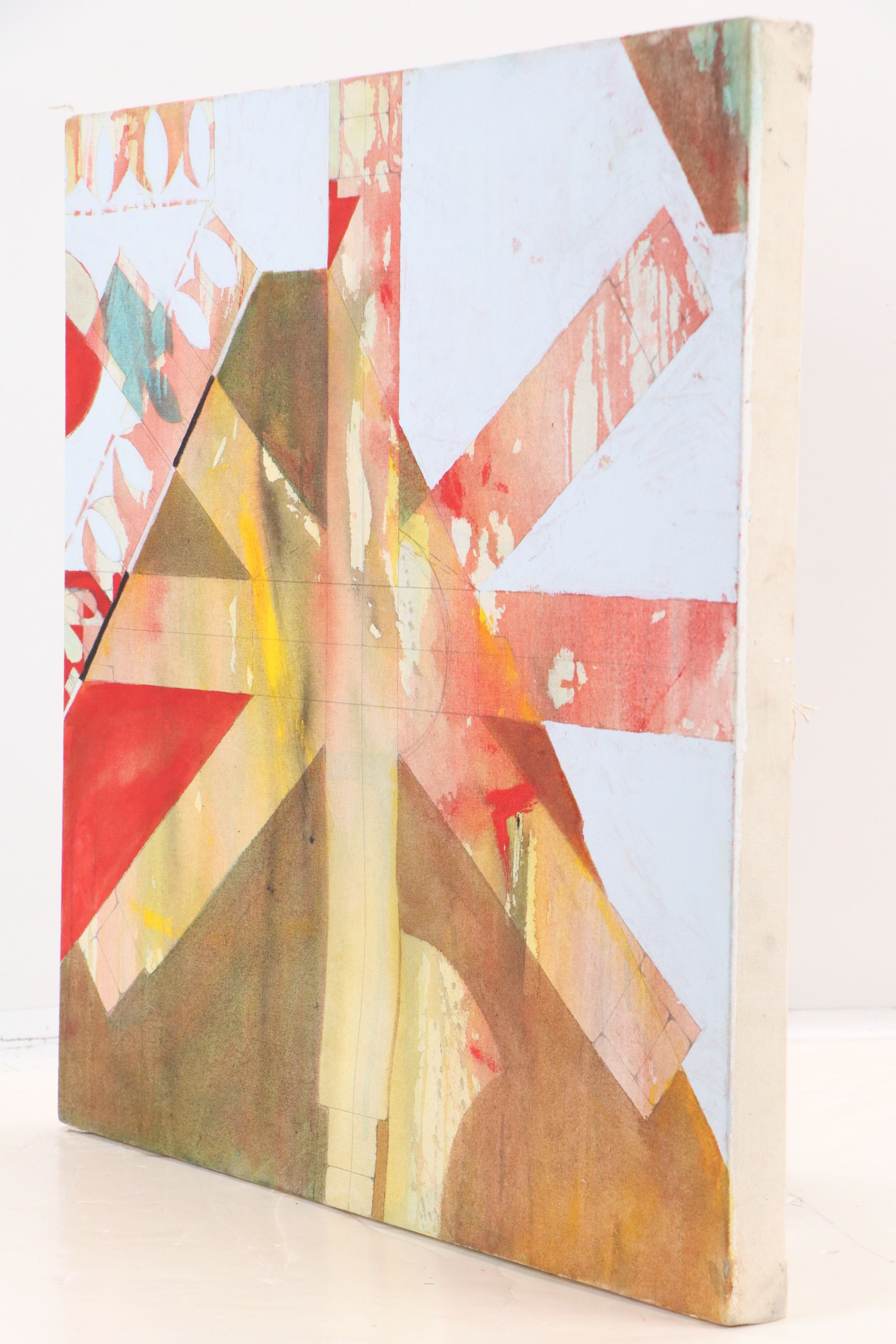 Chris Hoeting Abstract Acrylic Painting, 21st Century