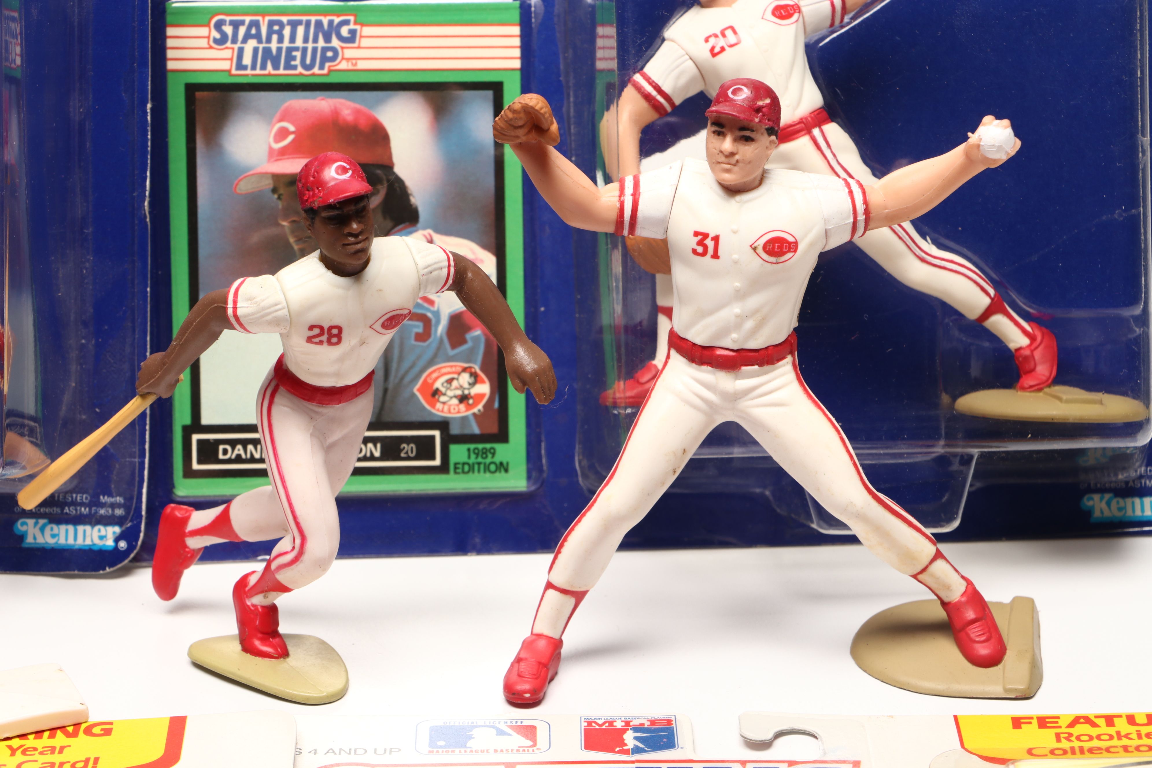 Starting Lineup Pete Rose, Chris Sabo and More Cincinnati Reds Action Figures