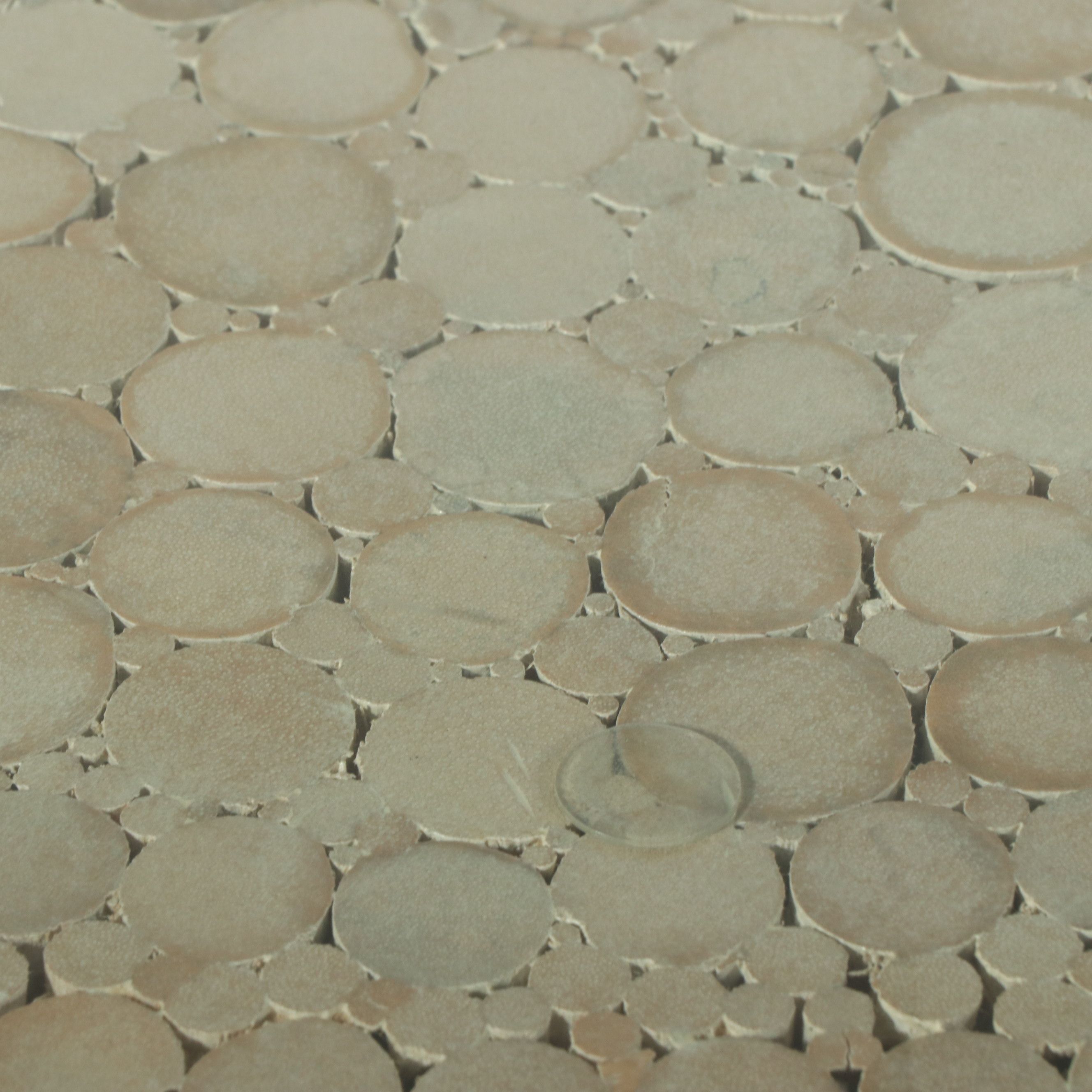 Glass Top Rattan Wheat Sheaf Table with Four "Cracked Ice" Stye Chairs