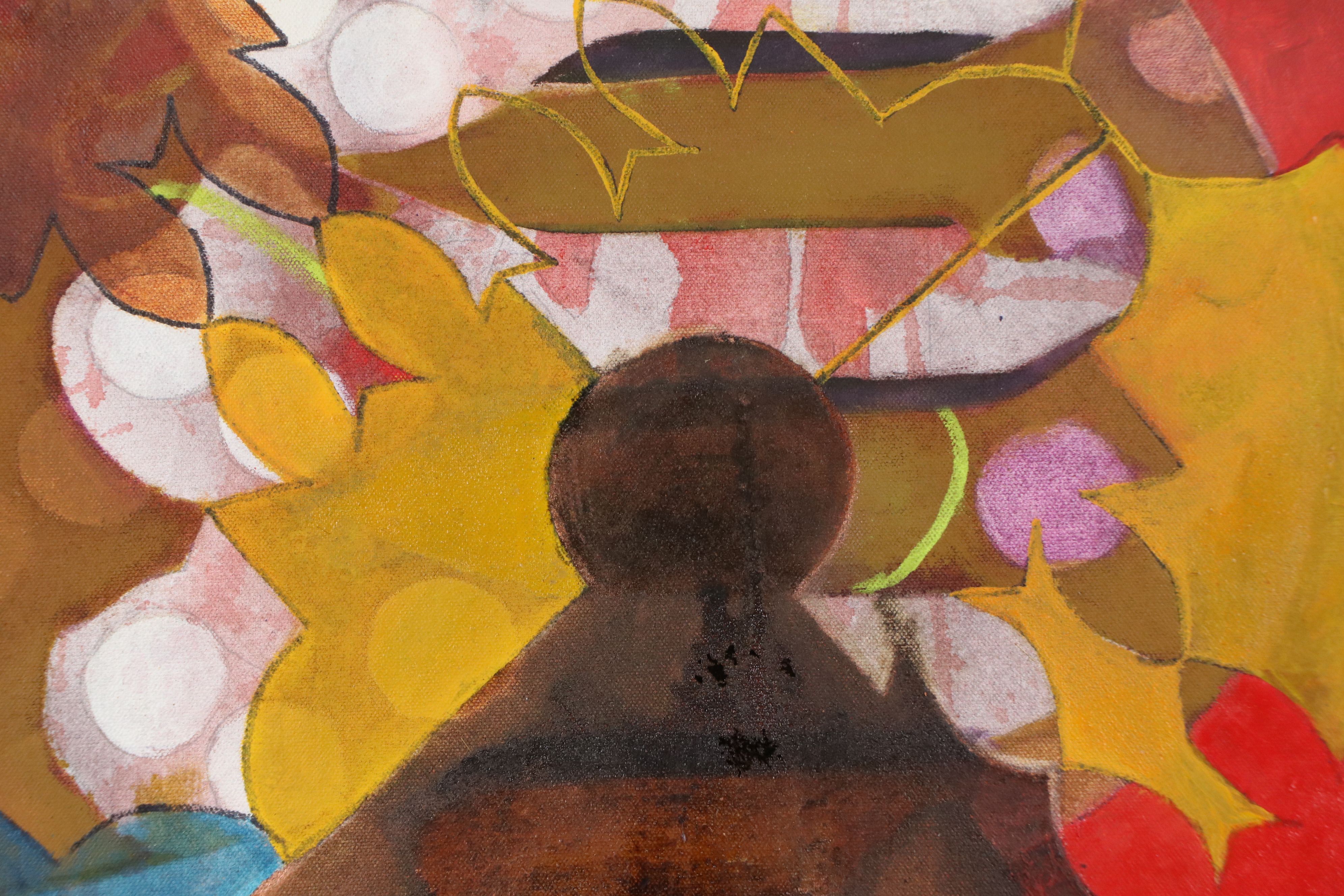 Chris Hoeting Abstract Acrylic Painting, 21st Century