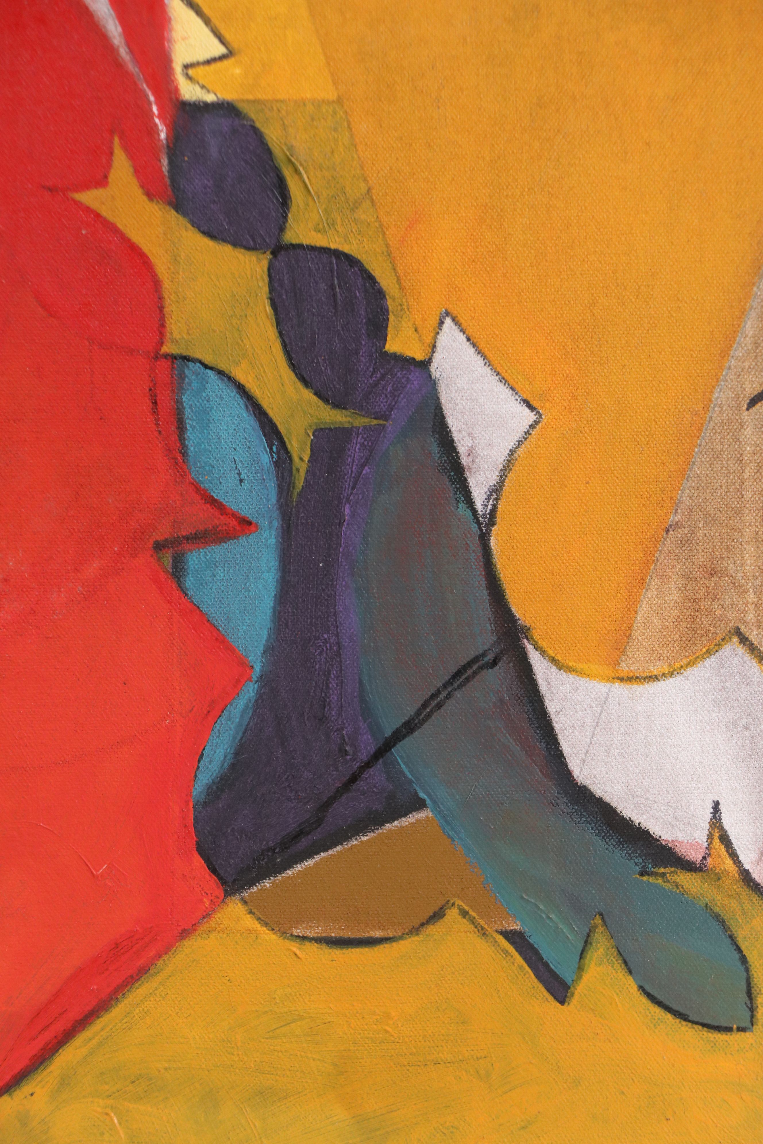 Chris Hoeting Abstract Acrylic Painting, 21st Century