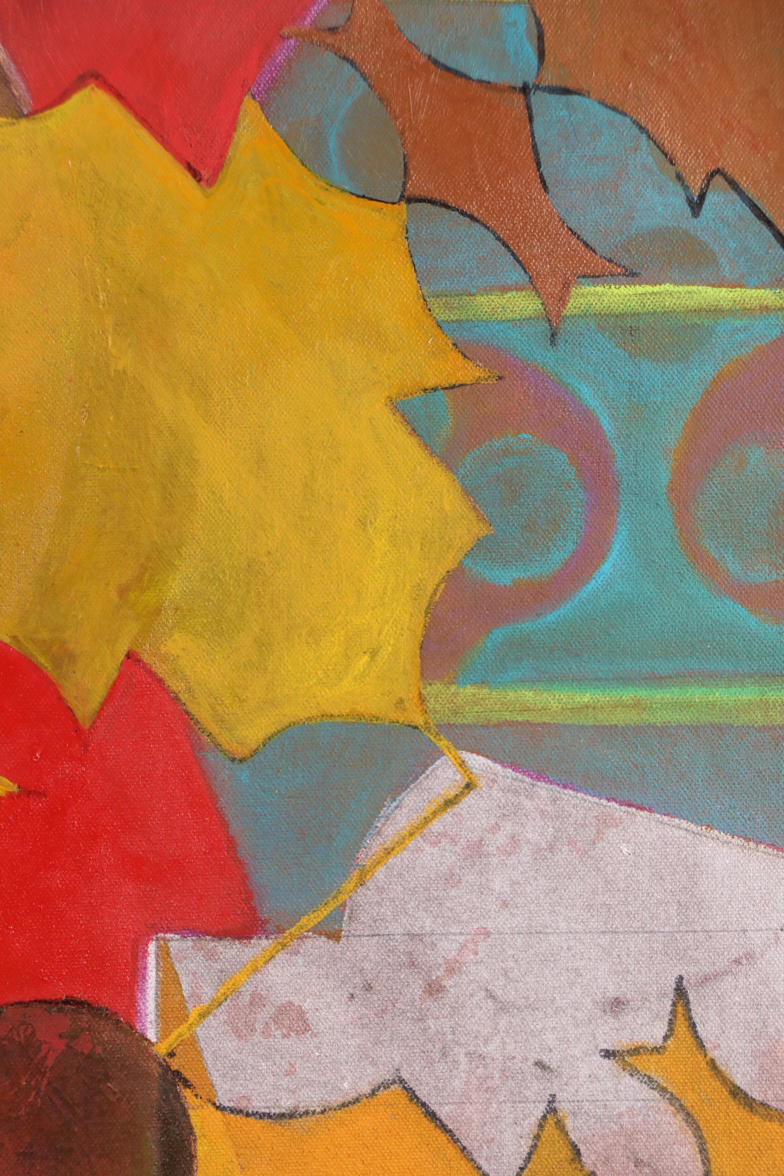 Chris Hoeting Abstract Acrylic Painting, 21st Century