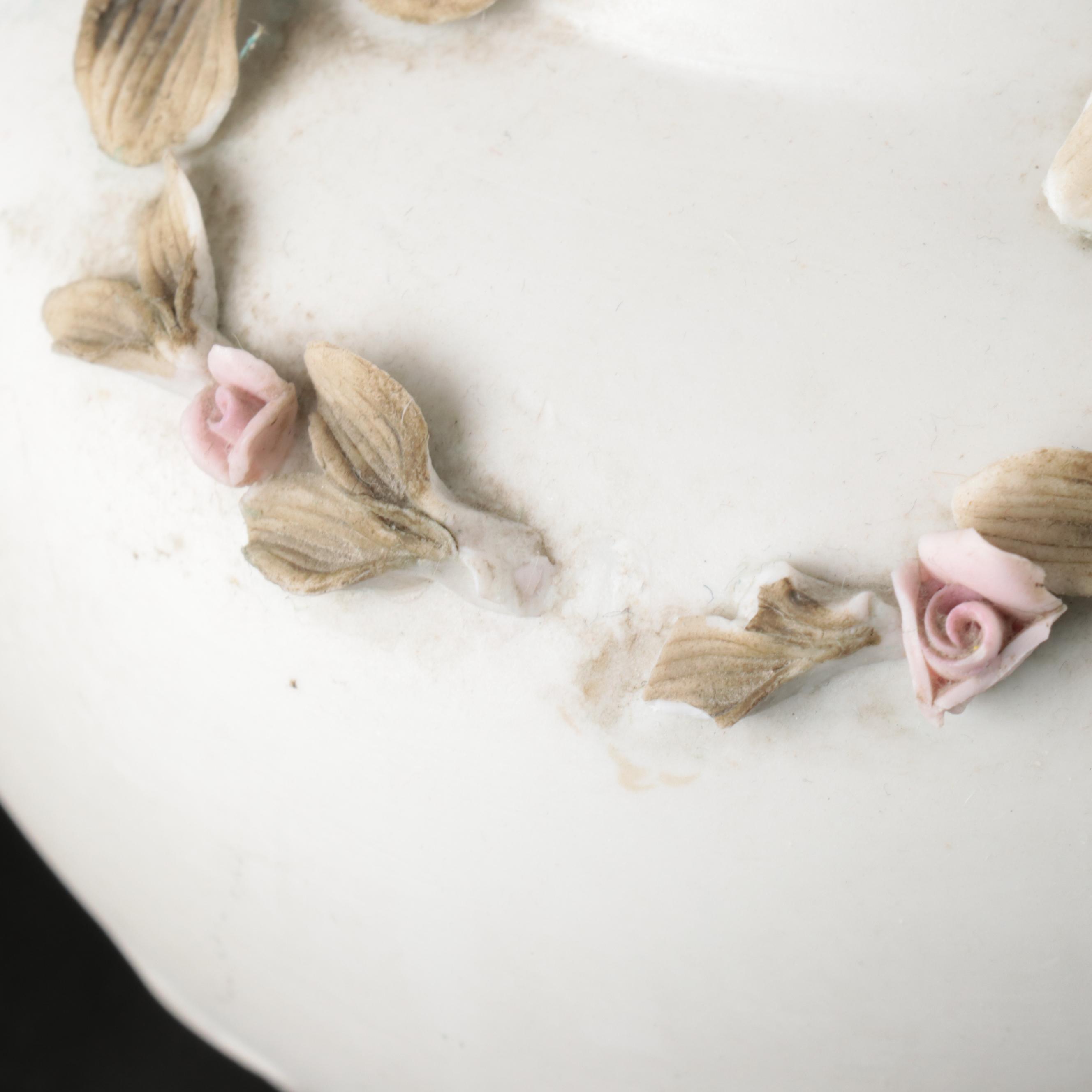 Nuova Capodimonte Seashell Porcelain Dish with Inarco Planter and Other Decor