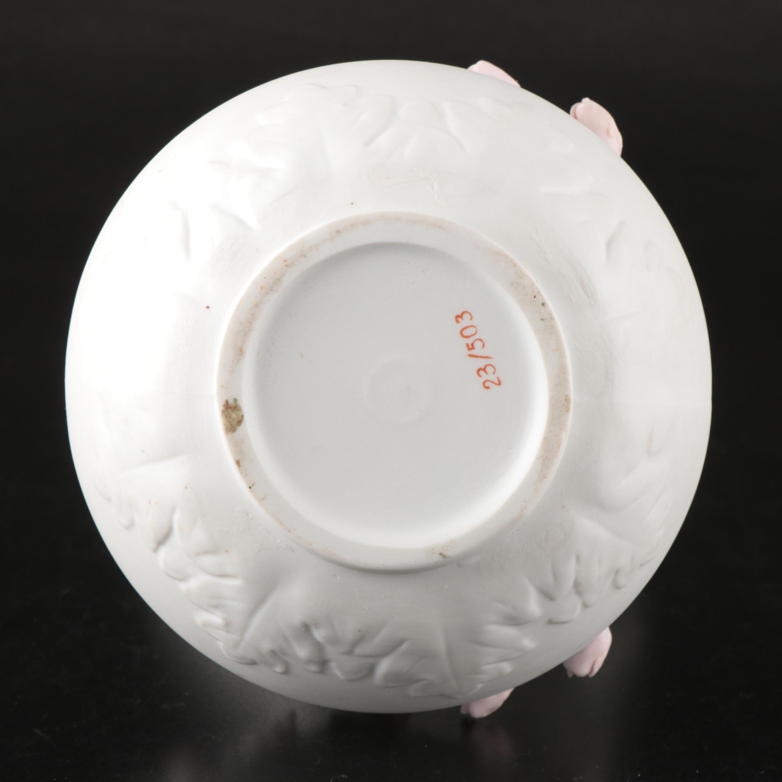 Nuova Capodimonte Seashell Porcelain Dish with Inarco Planter and Other Decor