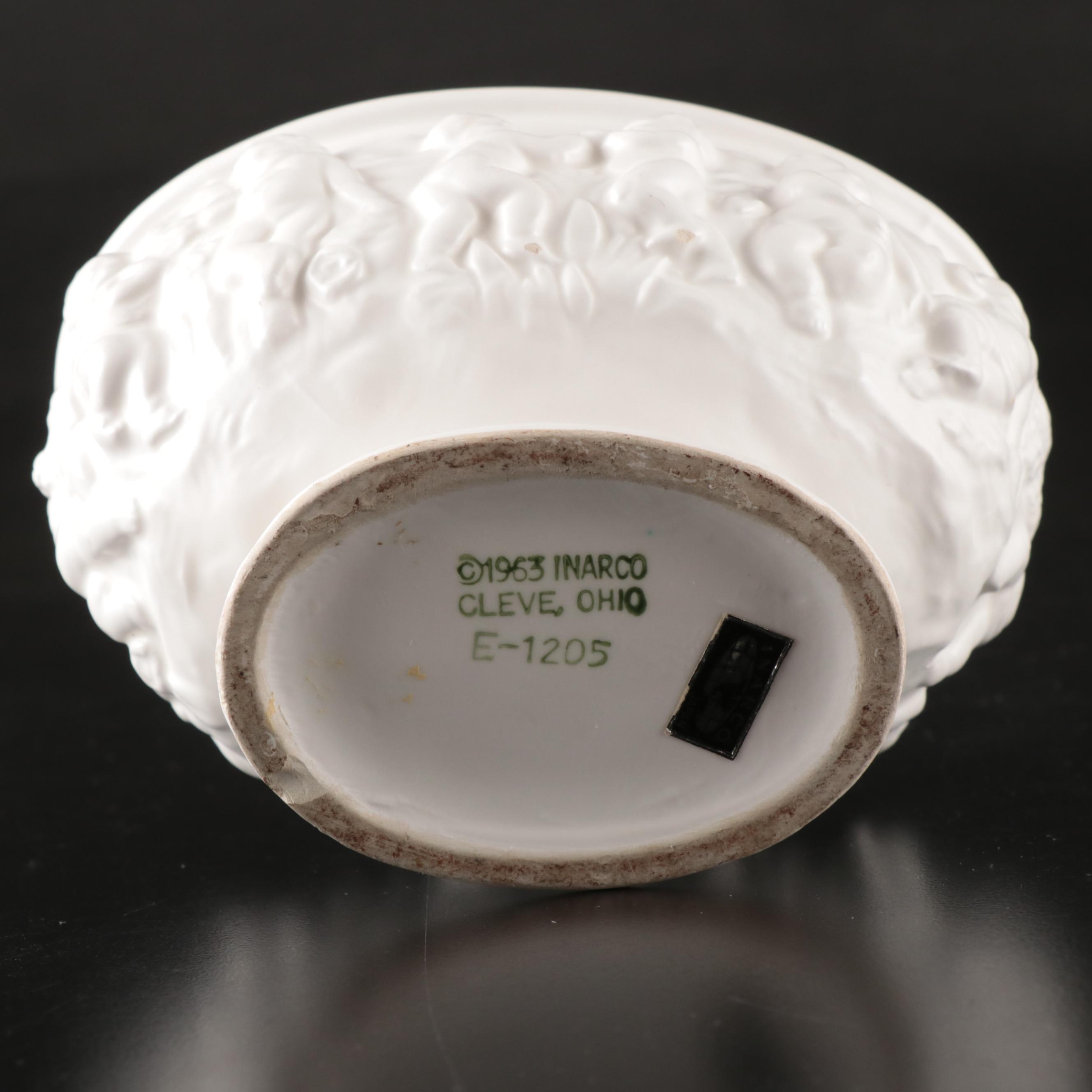 Nuova Capodimonte Seashell Porcelain Dish with Inarco Planter and Other Decor