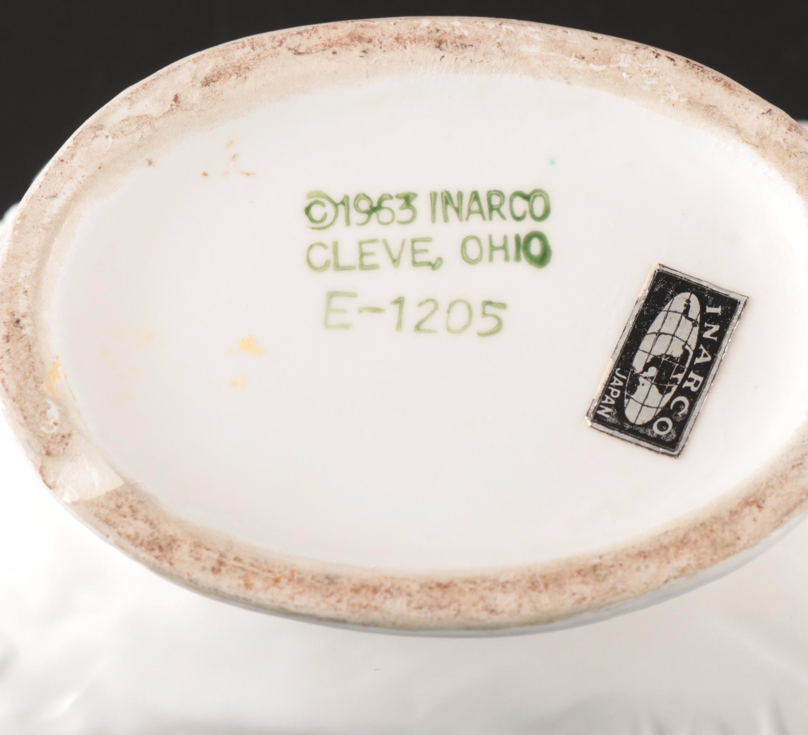 Nuova Capodimonte Seashell Porcelain Dish with Inarco Planter and Other Decor