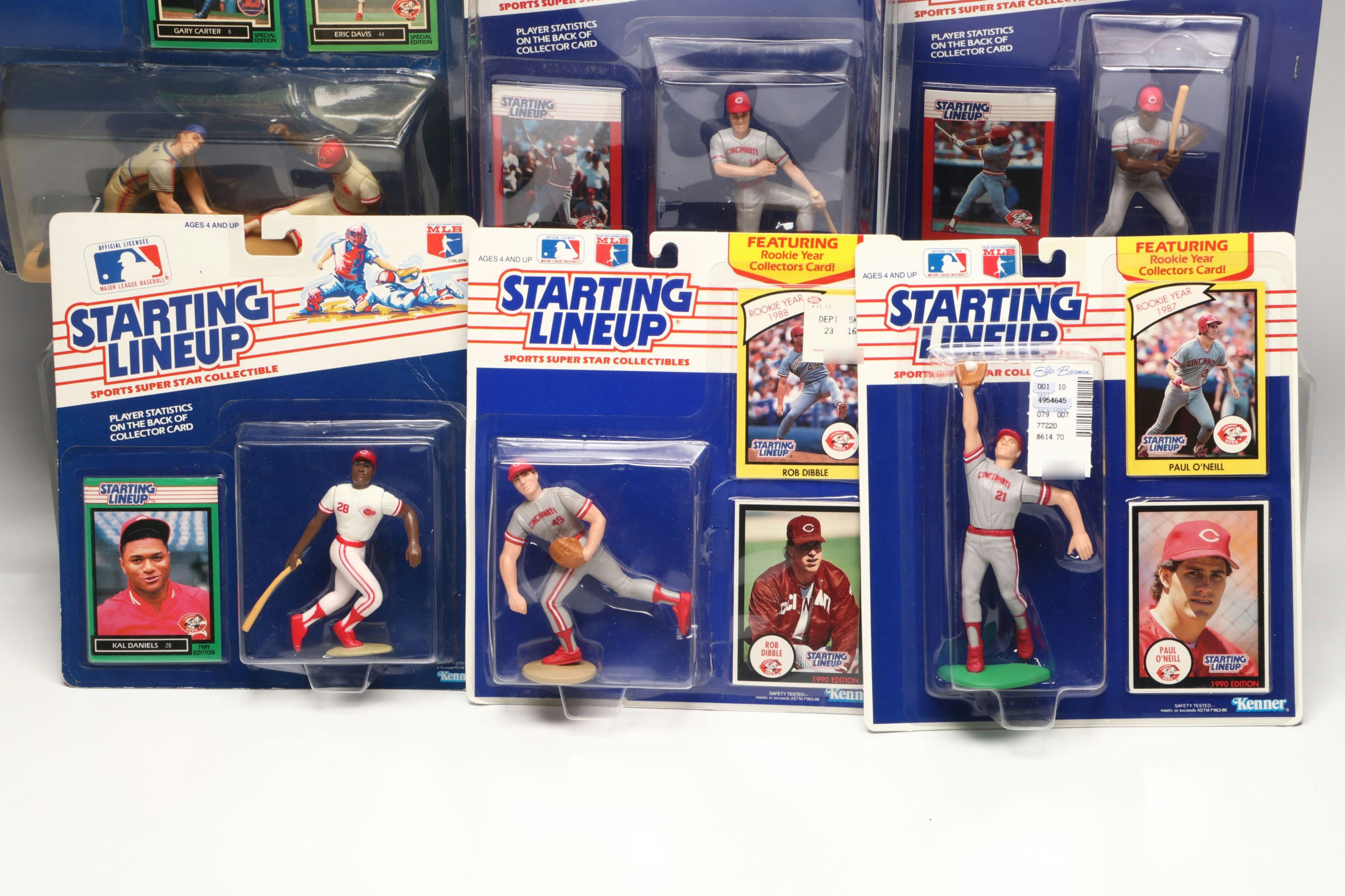 Starting Lineup Pete Rose, Chris Sabo and More Cincinnati Reds Action Figures