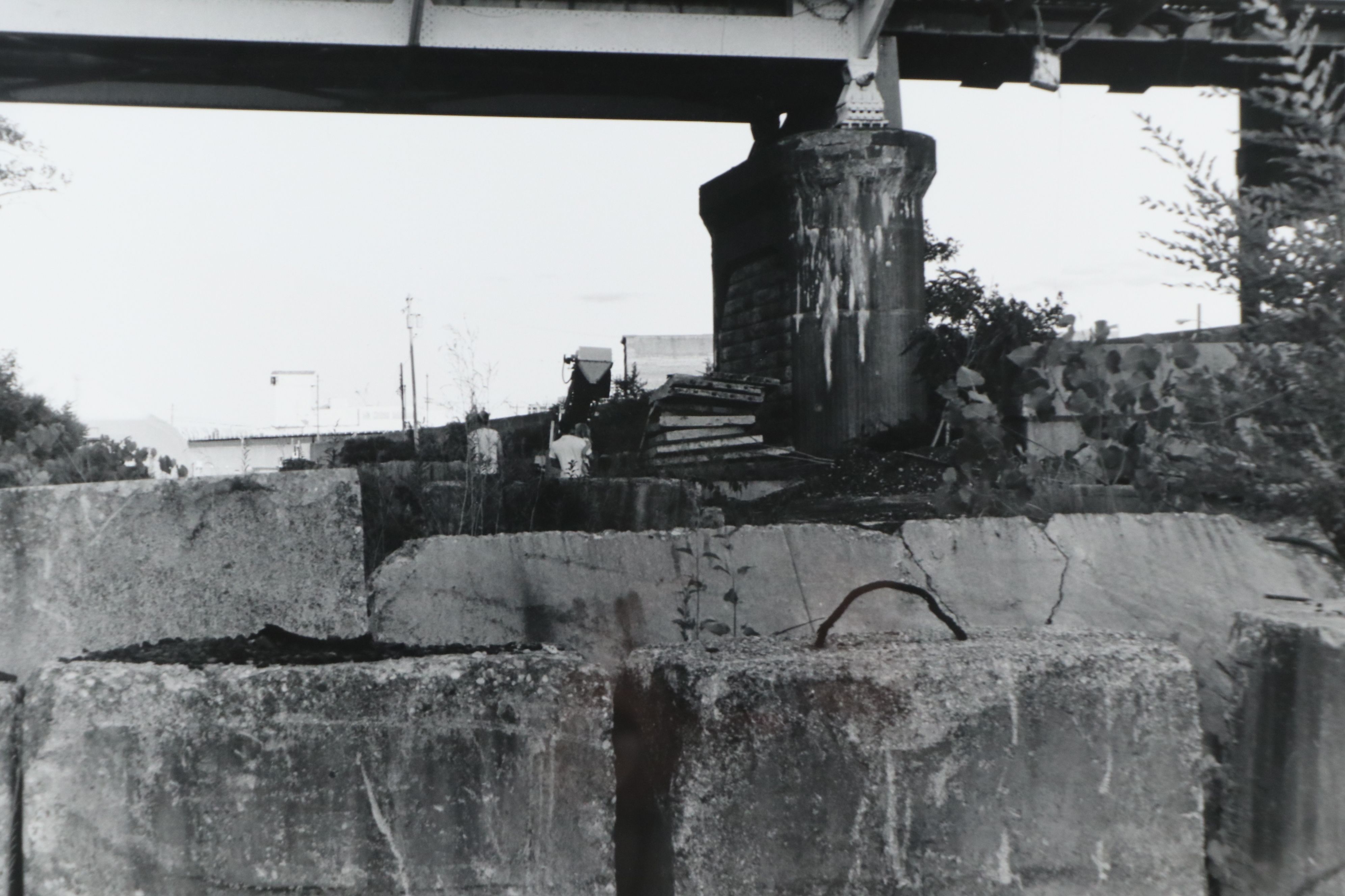 Chris Hoeting Silver Gelatin Photograph "Under the Bridge, Lost Boys," 21st C.