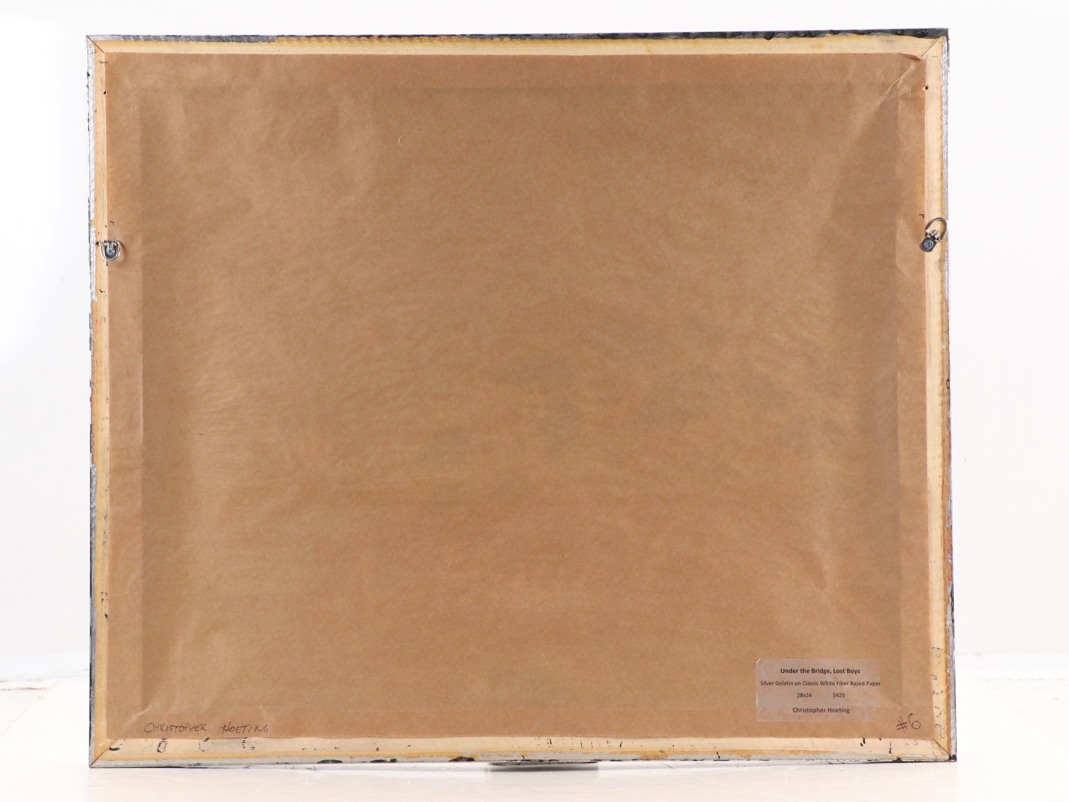 Chris Hoeting Silver Gelatin Photograph "Under the Bridge, Lost Boys," 21st C.