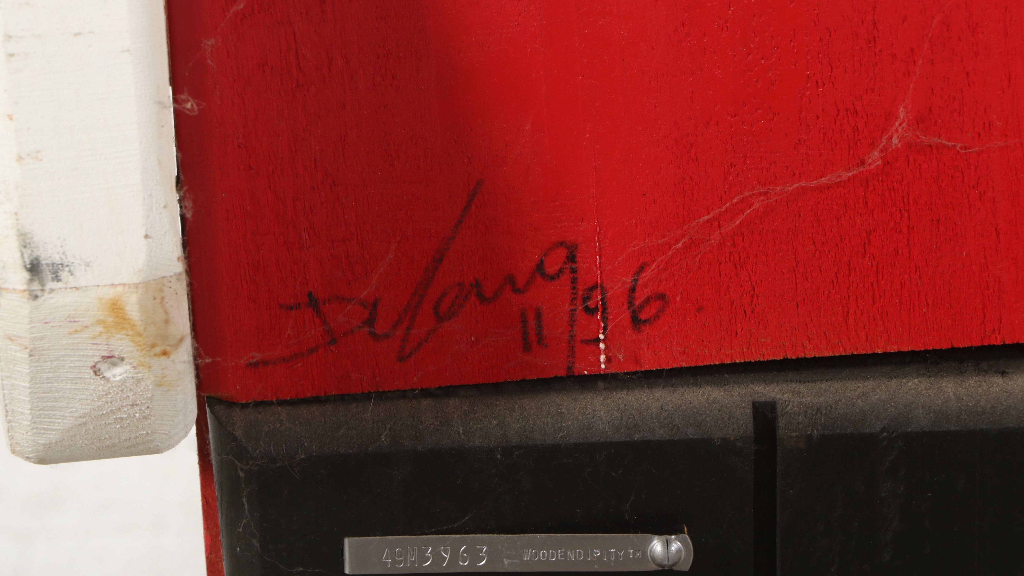 Woodendipity Artist Signed Wooden Silent Butler, 1996