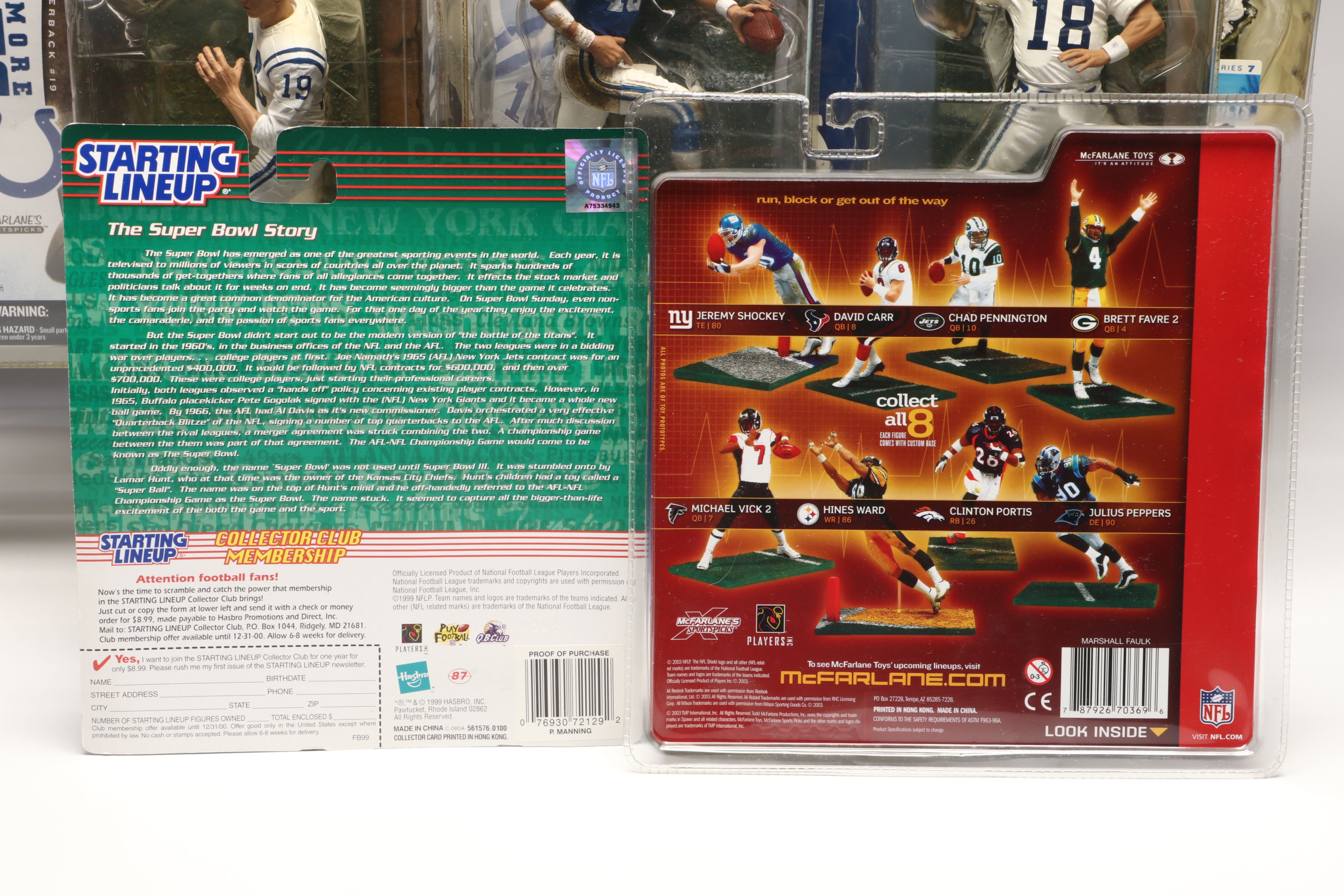 Special Edition Starting Lineup and NFL Legends Peyton Manning and More Figures