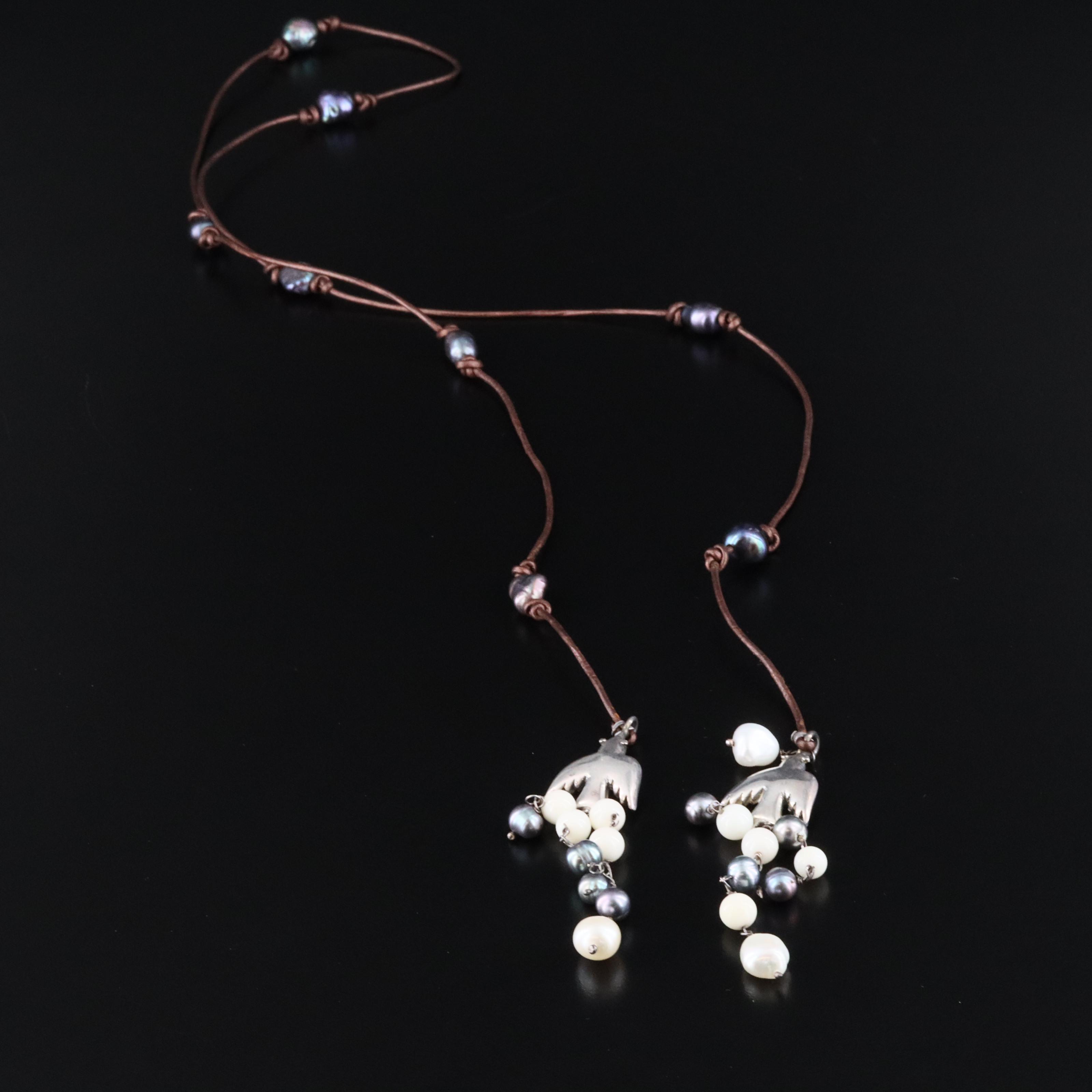 Black Bear Claw and Sterling Featured in Necklace and Bolo Tie Collection