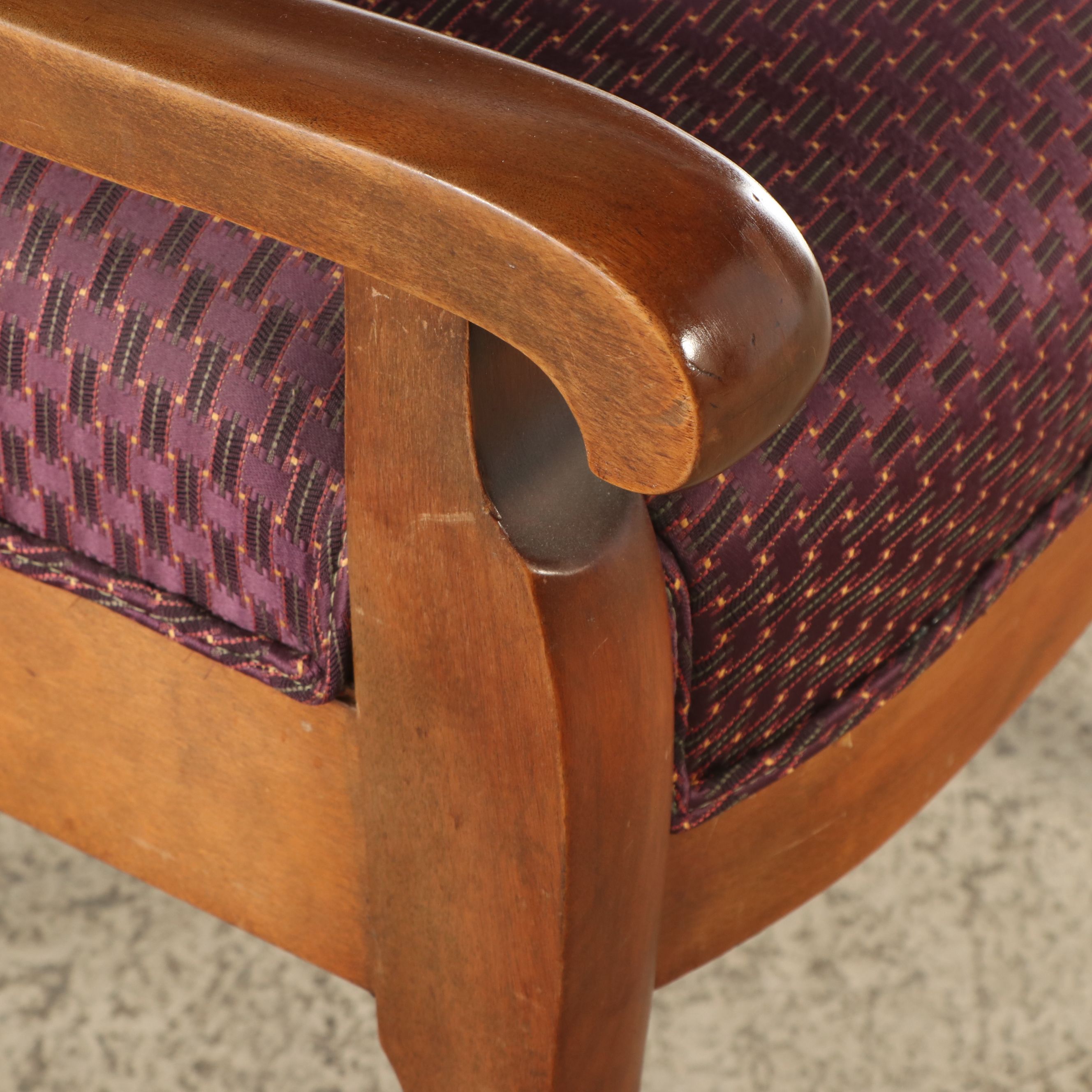Pair of Victorian Style Carved Wood Throne Chairs