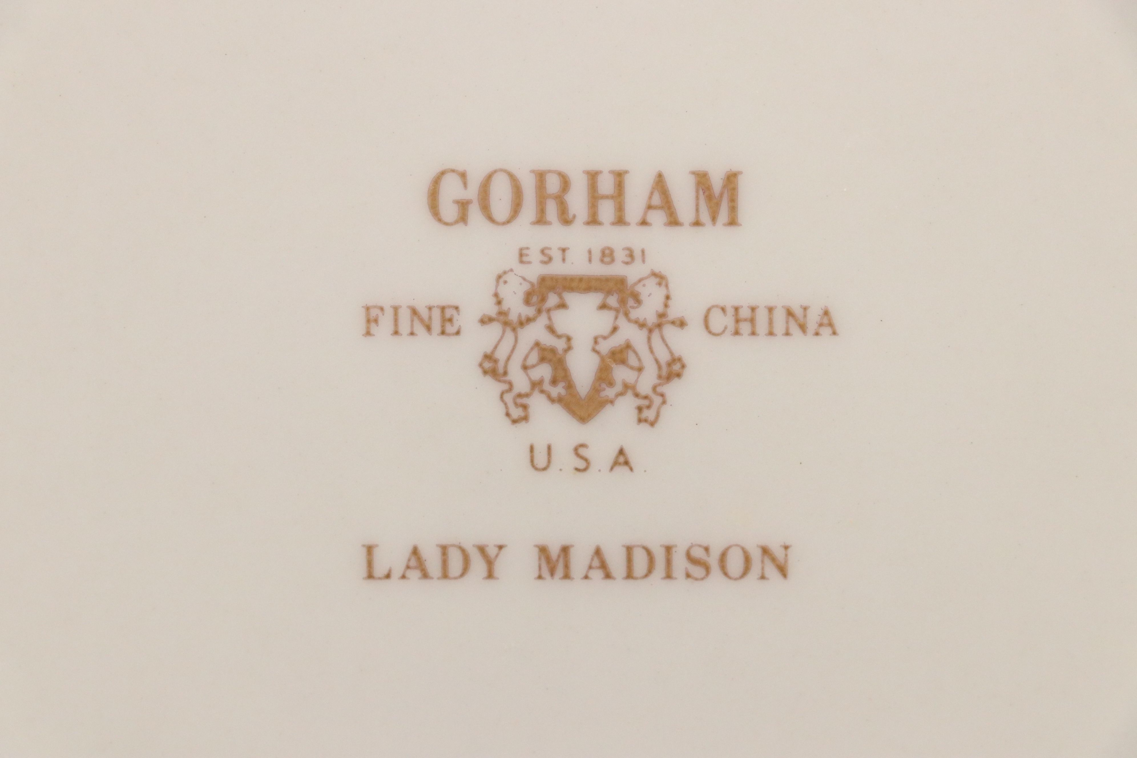 Gorham "Lady Madison" Porcelain Dinnerware