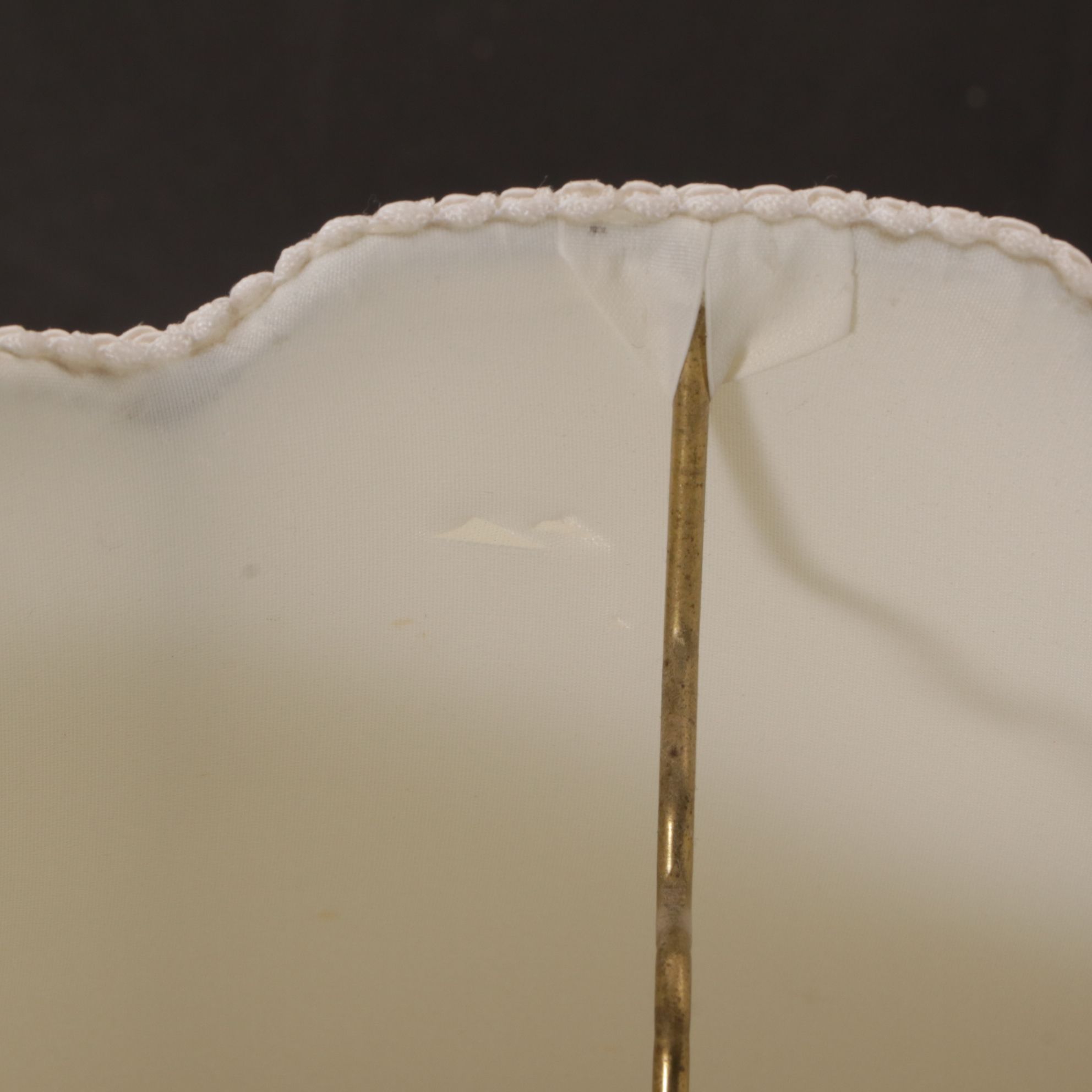 Cut Glass Mantle Luster Table Lamps with Hanging Prisms