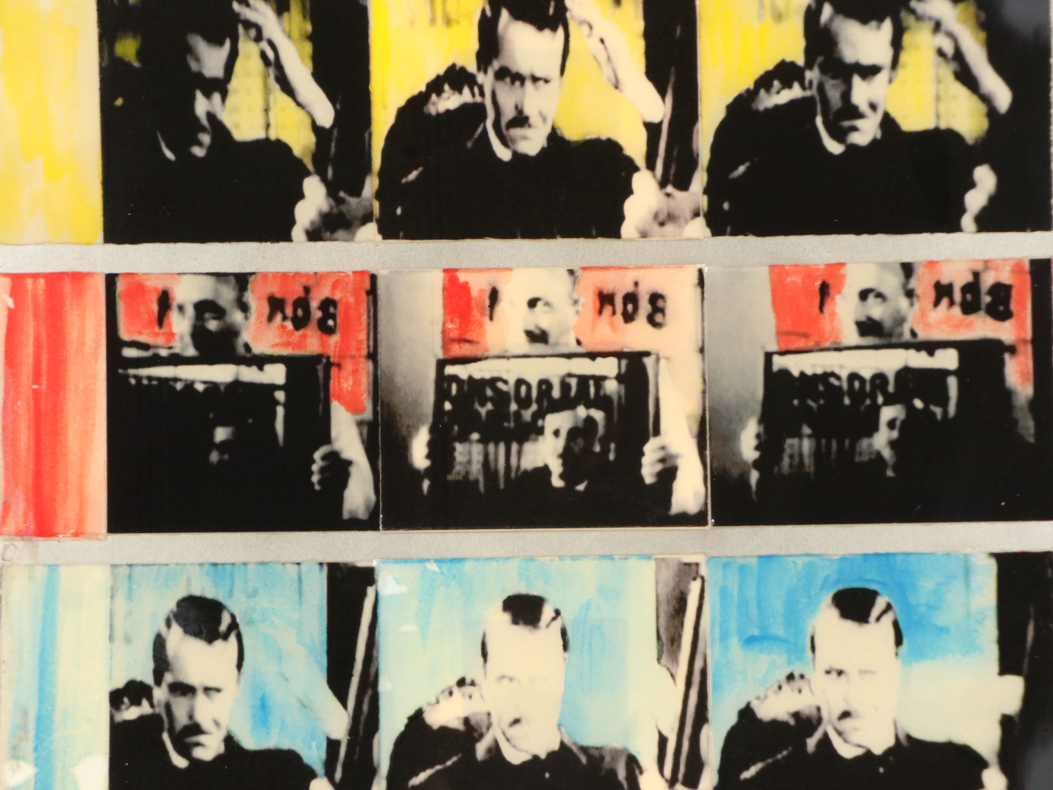 Chris Hoeting Hand-Colored Photomechanical Print of Film Stills, 21st Century