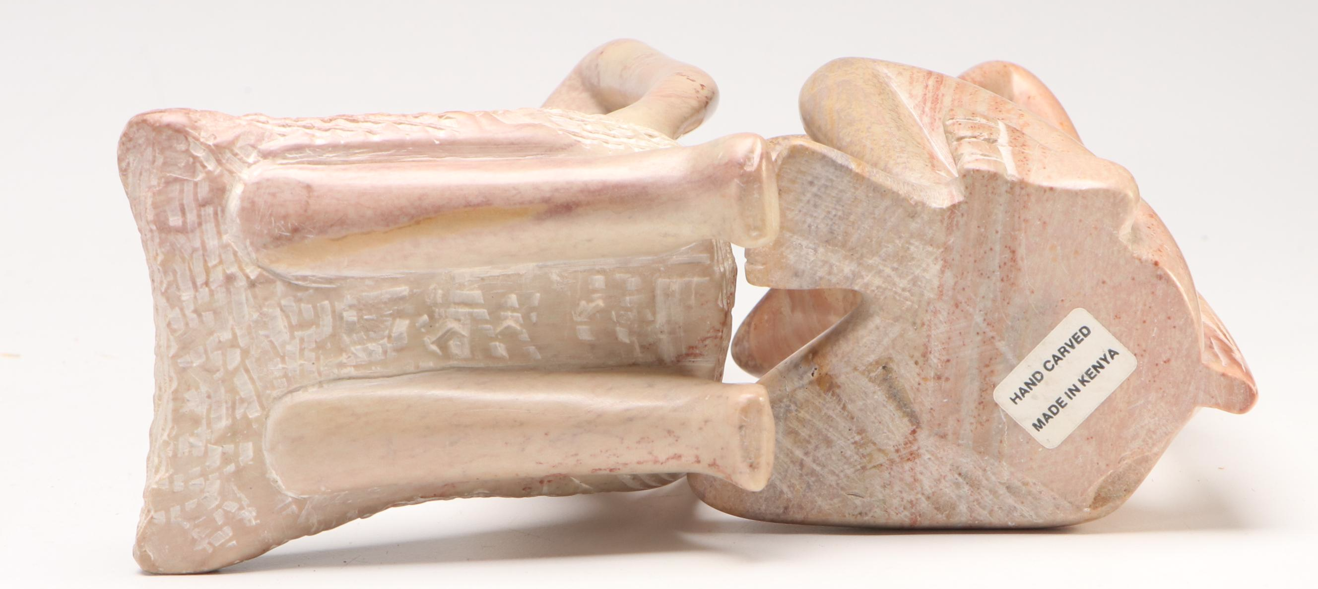 Kenyan Hand-Carved Soapstone Abstract Figurines and Shona Torso